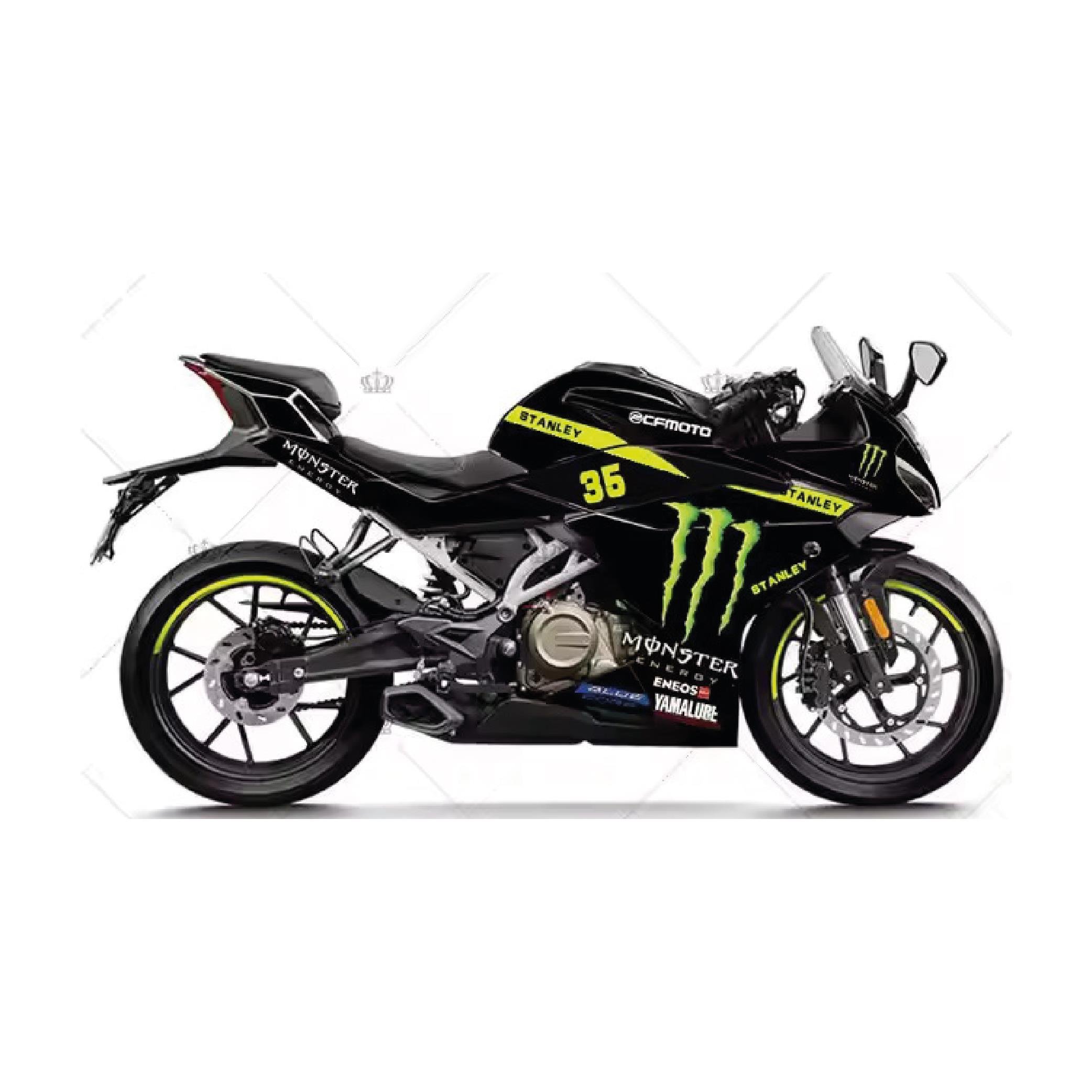 250SRCFMOTO 250SR Stanley Monster Sticker Parçalı Motosiklet Kaplama Etiket Modeli