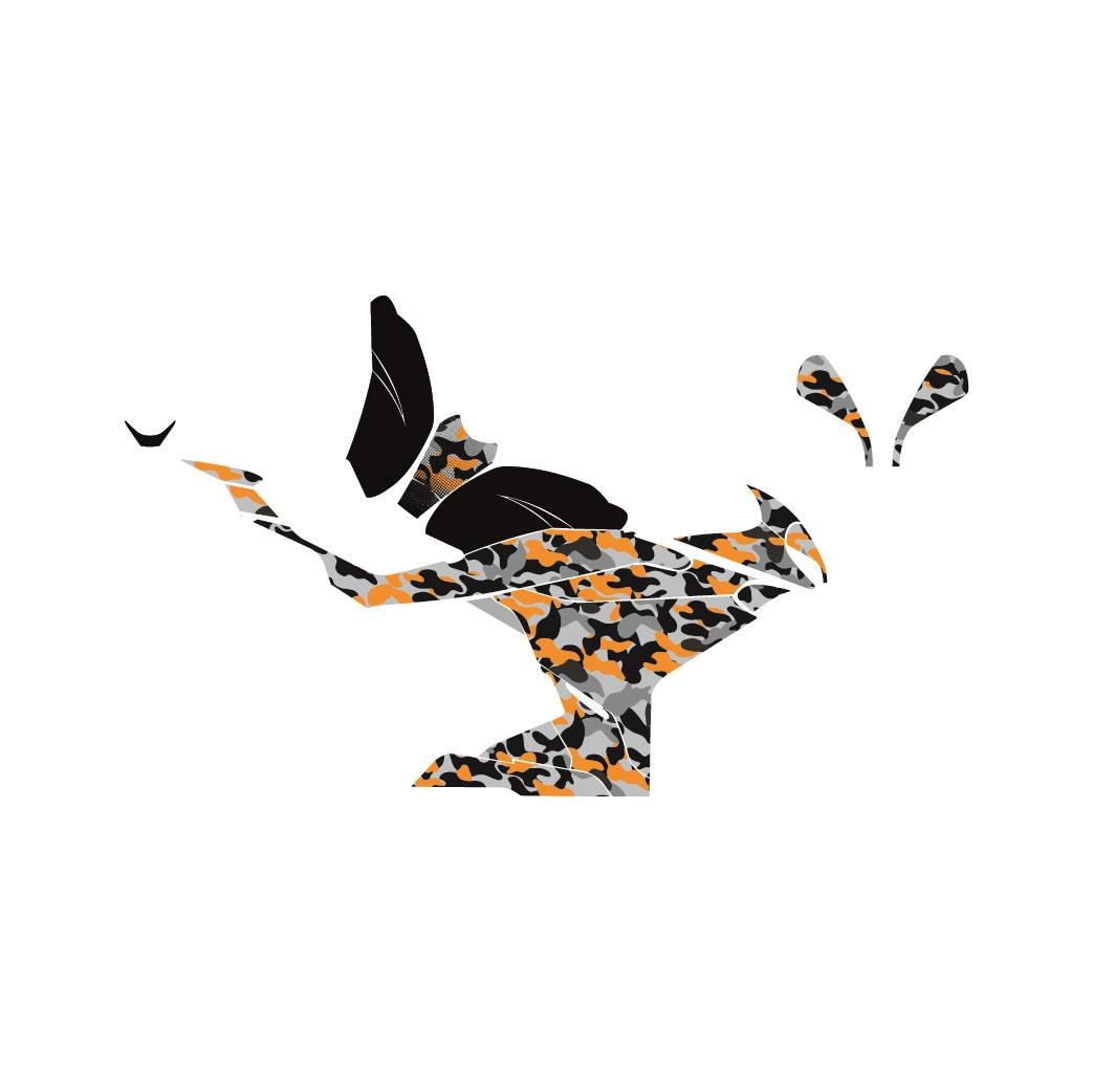 CFMOTO 250SR TURUNCU KAMUFLAJ (CAMOUFLAGE) MODEL PARÇALI MOTOSIKLET KAPLAMA STICKER ETIKET MODELI