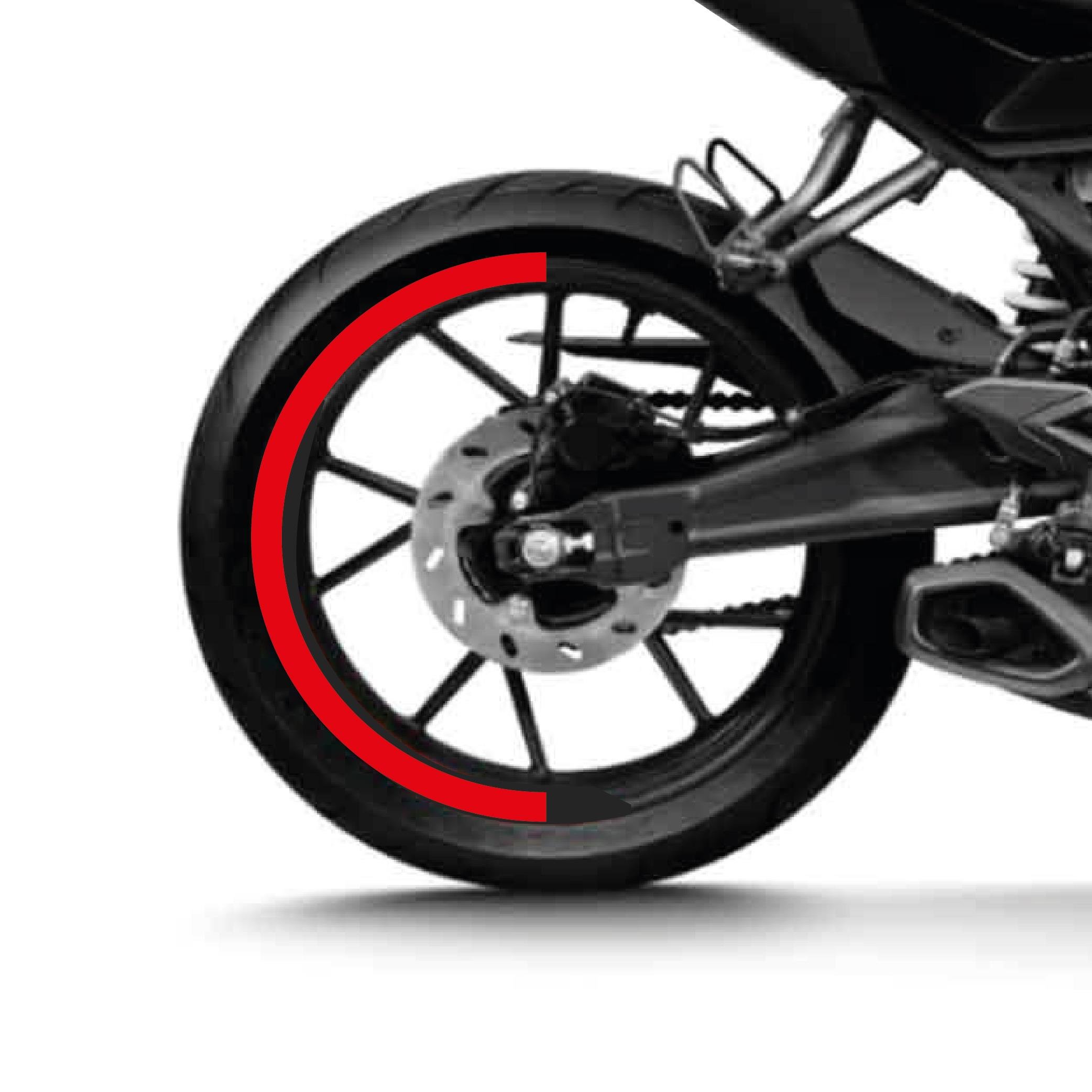 250SRCFMOTO 250SR Yarım Jant Kaplama Sticker Etiket Modeli Kırmızı