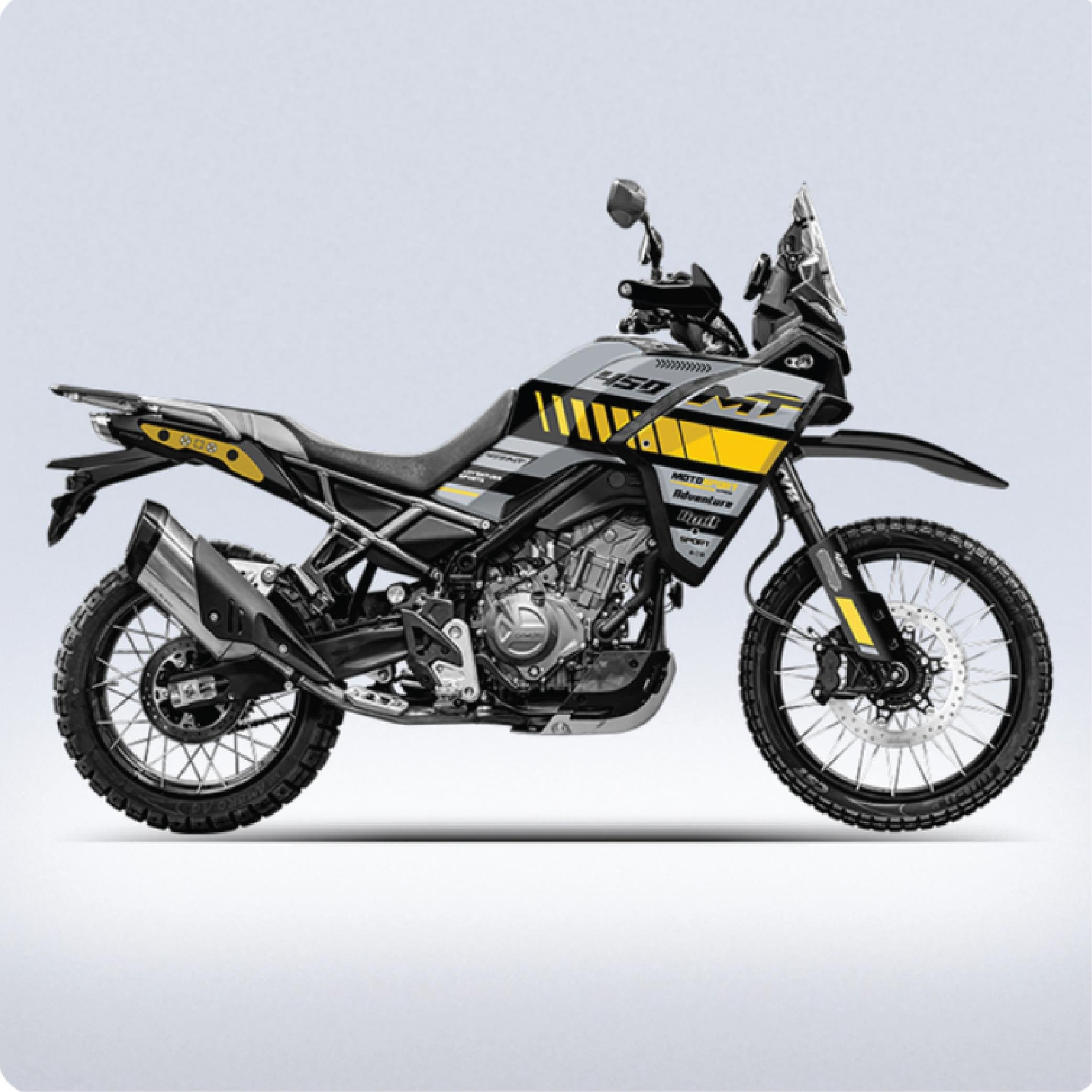 450 MTCFMOTO 450 MT Trophy Parçalı Kaplama Sticker Etiket Modeli 