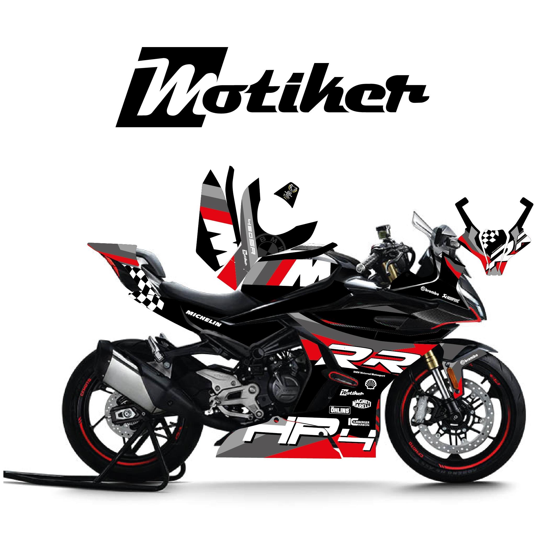 450SRCFMOTO 450SR HP4 Gri Motosiklet Kaplaması