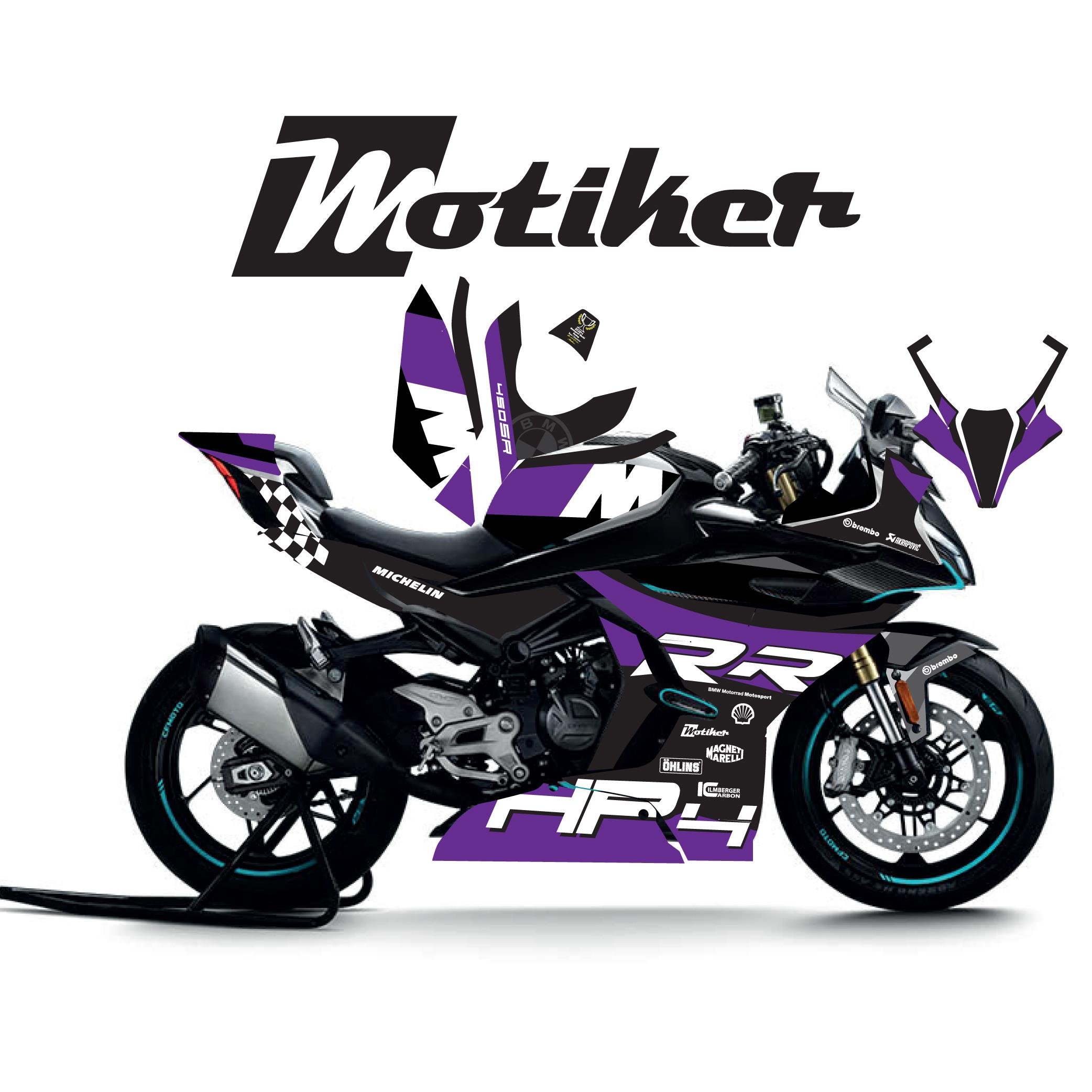 450SRCFMOTO 450SR HP4 RR Mor Motosiklet Kaplaması