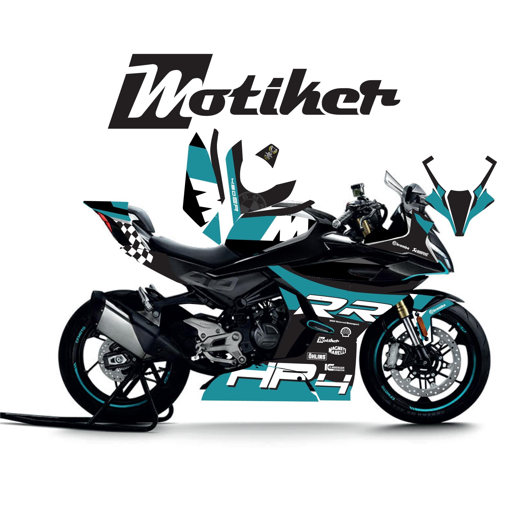 450SRCFMOTO 450SR HP4 RR Turkuaz Motosiklet Kaplaması