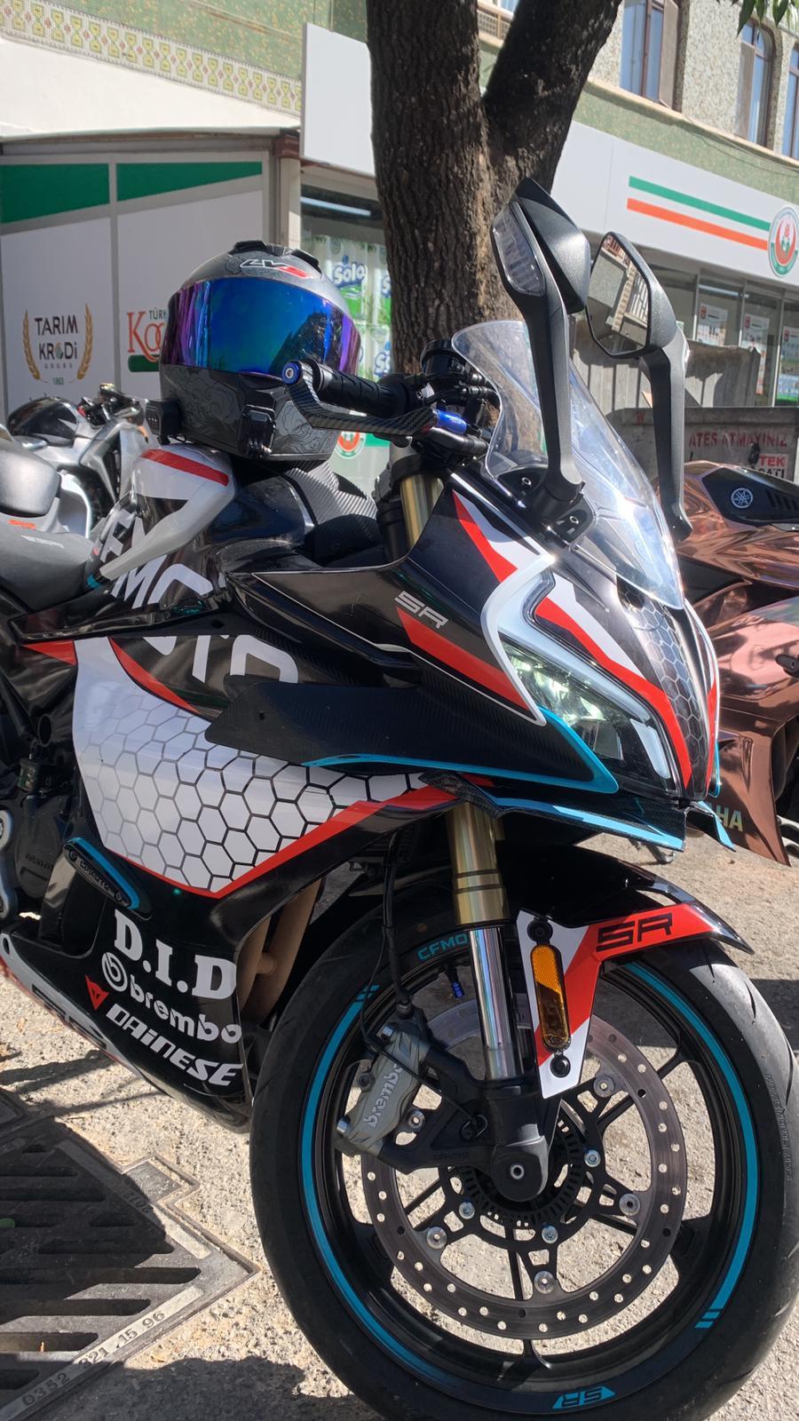 450SRCFMOTO 450SR Kaplama Motosiklet Sticker Etiket Modeli HoneyComb