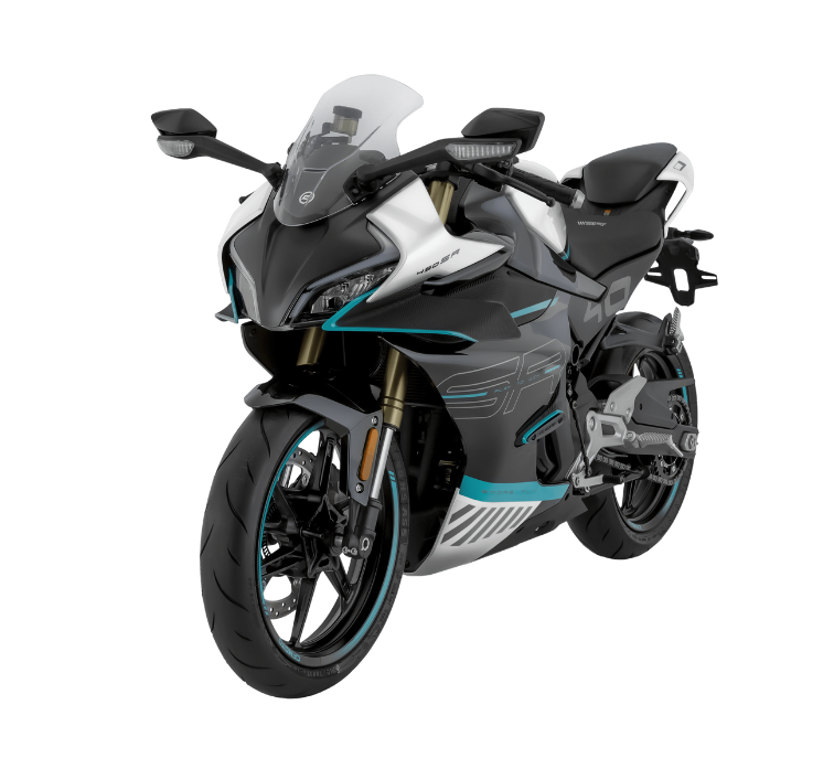 CFMOTO 450SR Orijinal Tasarım Motosiklet Sticker Etiket Modeli Turkuaz Siyah