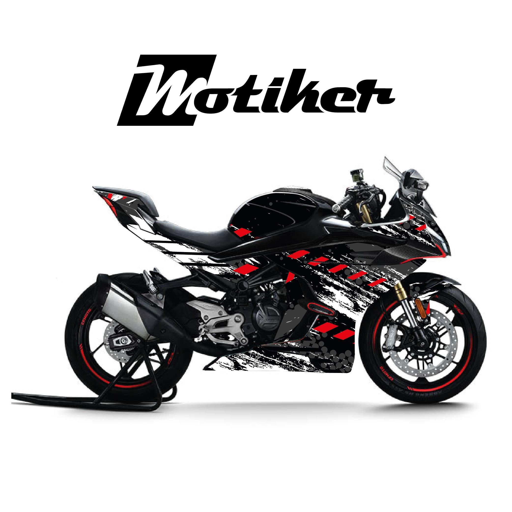 450SRCFMOTO 450SR Racing Sport Beyaz Motosiklet Kaplaması