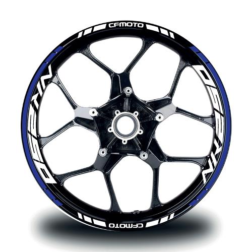 CFMOTO NK250 Jant Sticker İç & Dış Takım Etiket Modeli Lacivert - Beyaz