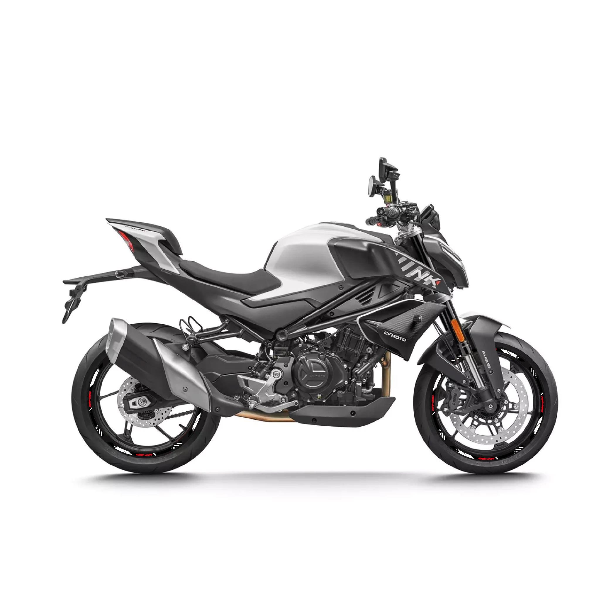 450 NKCFMOTO NK450 Sticker Jant Dışı Şerit Baskılı Kırmızı Beyaz Model