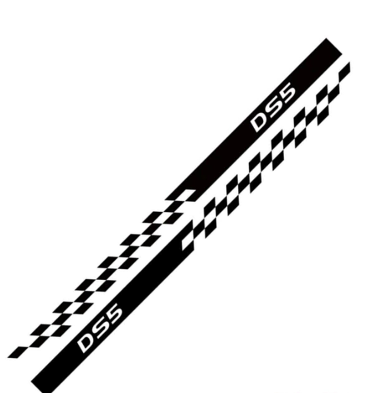 Citroen DS5 Ön Kaput + Yan Kapı Sticker Etiket Modeli