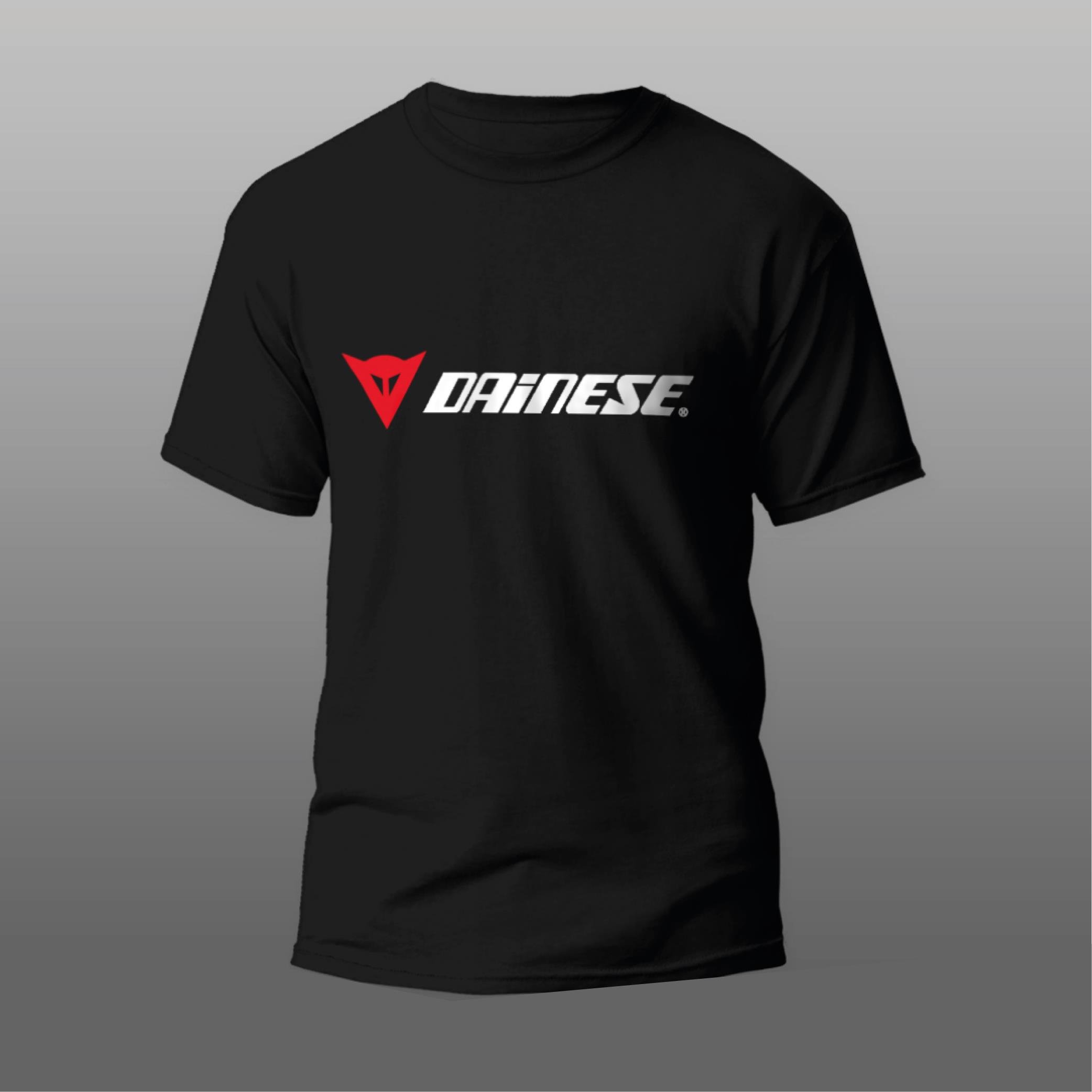 T-ShirtDainese Motorcu T-Shirt Modeli Siyah