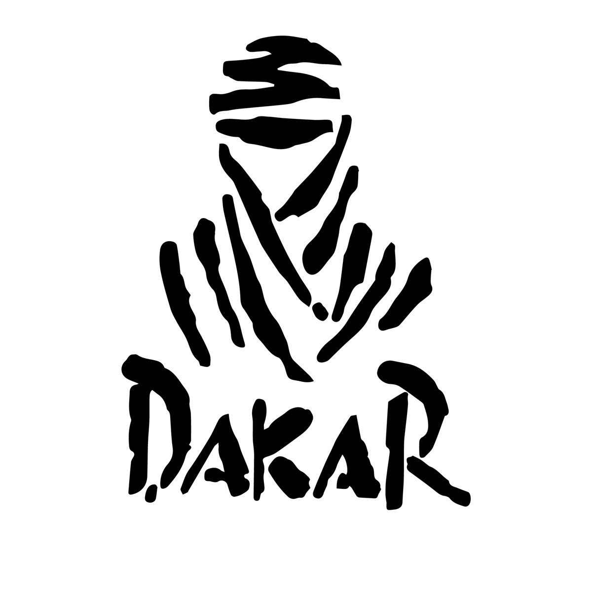 Dakar Mini Sticker Etiket Modeli