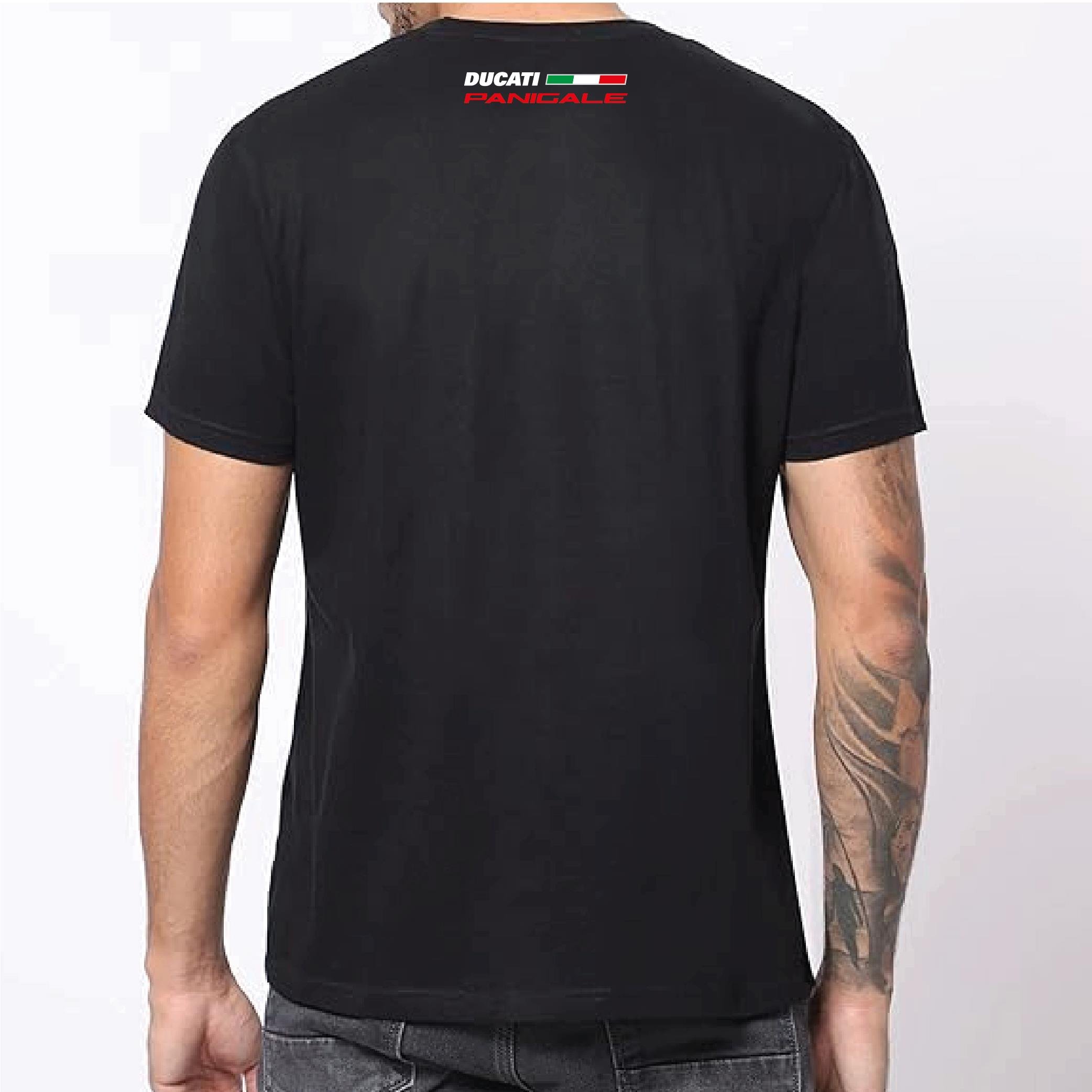 T-ShirtDucati 899 Panigale Tasarım Motorcu Tişörtü Beyaz Kırmızı 