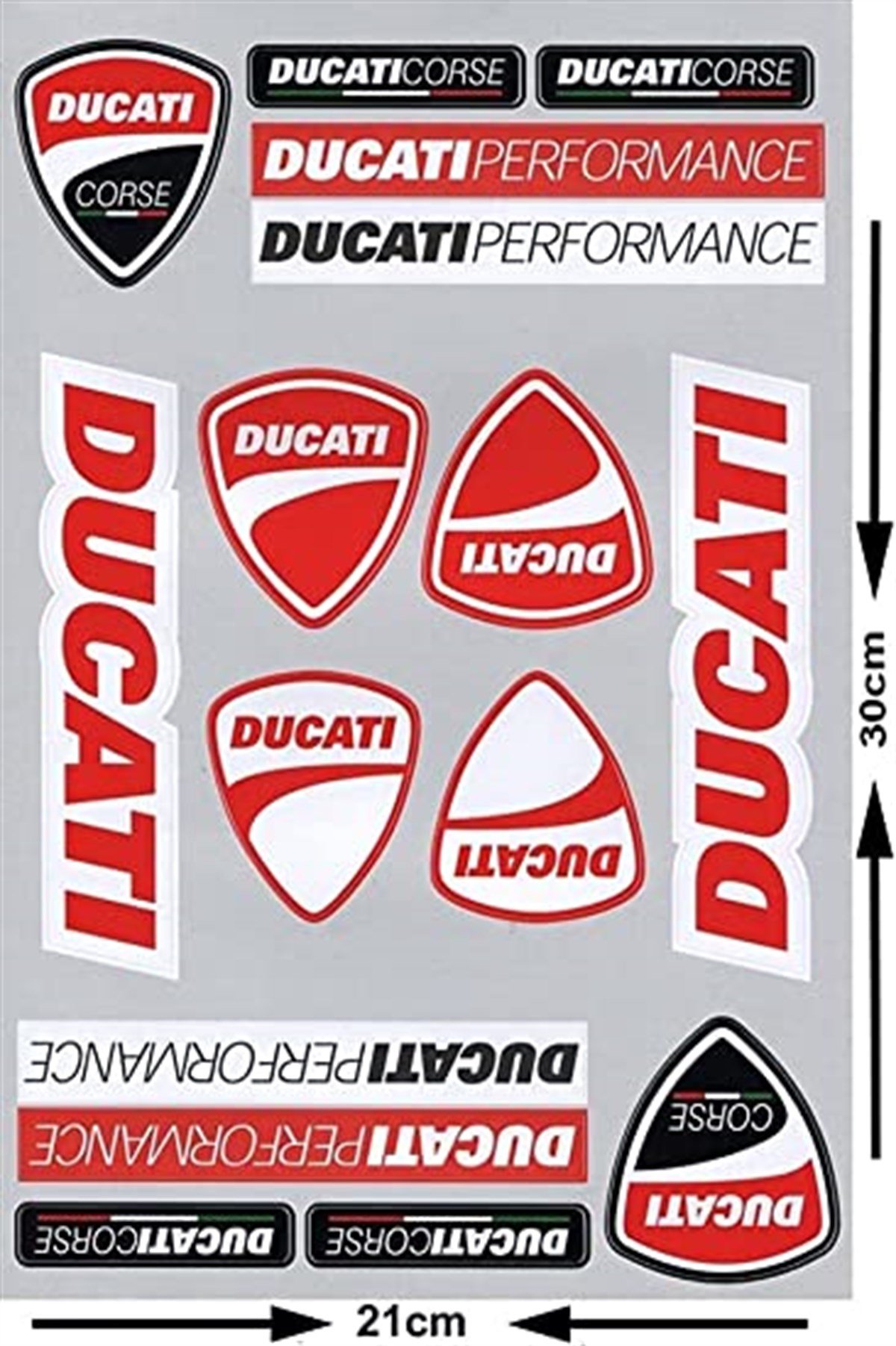Ducati Çoklu Mini Sticker Etiket Modeli