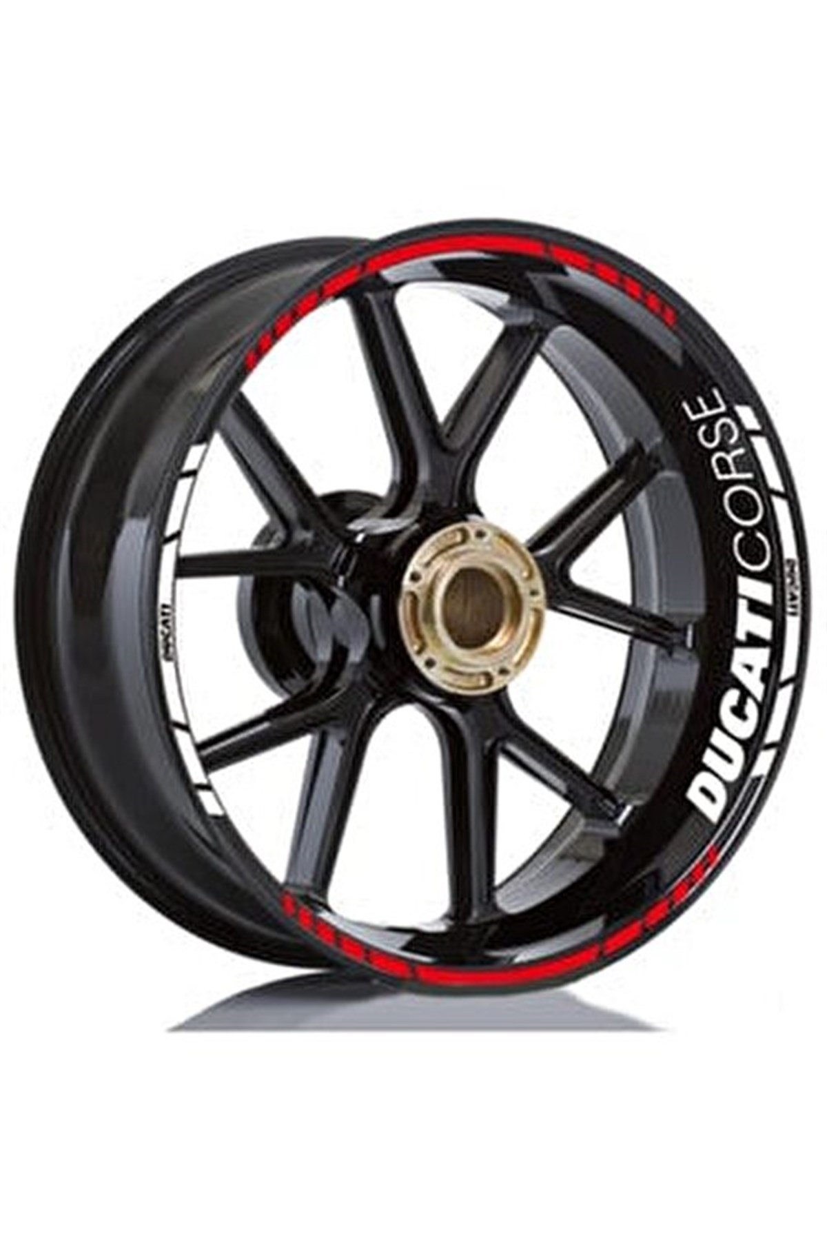 Ducati Corse Yazılı Jant Sticker Etiket Modeli