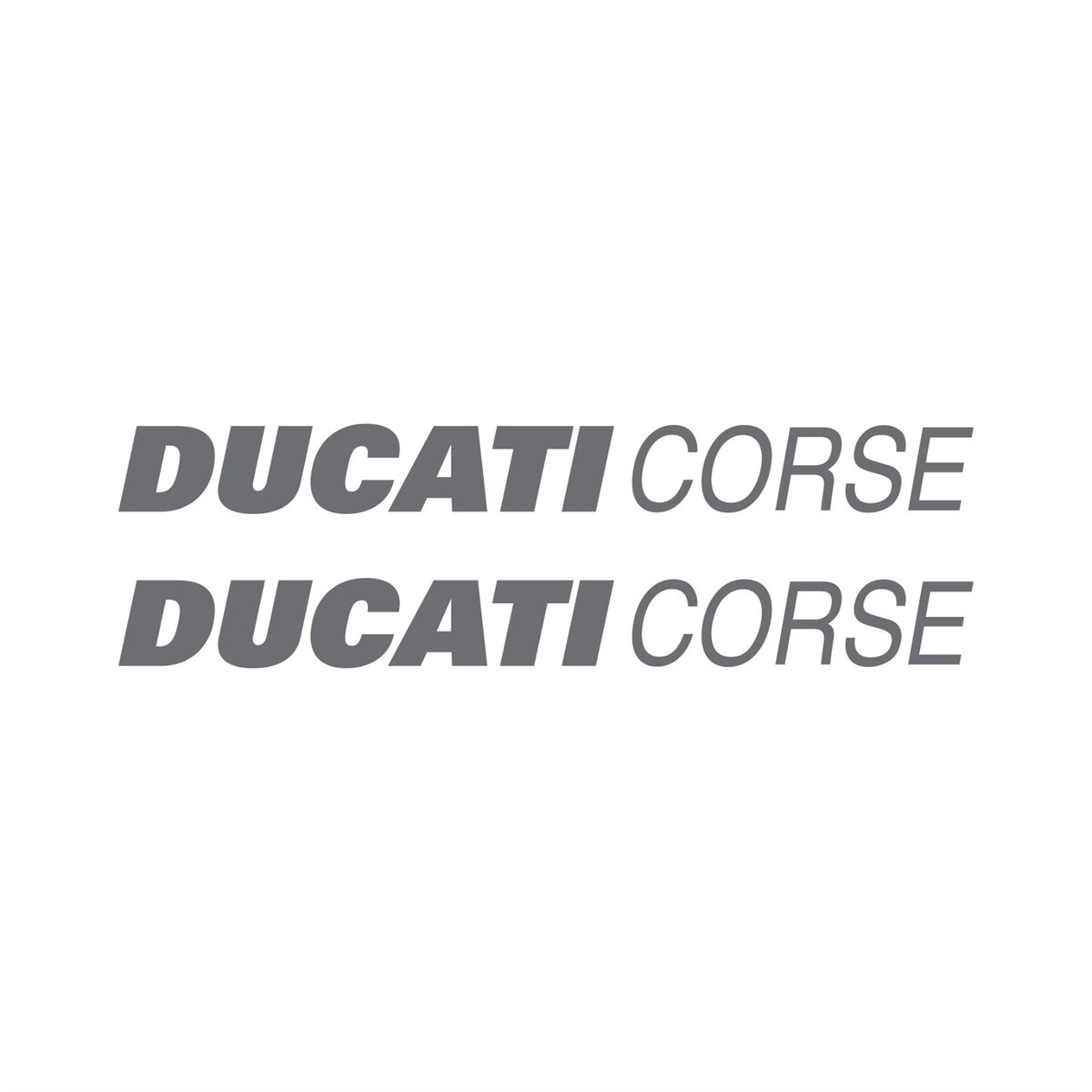 Ducati Corse Yazılı Renkli Sticker Etiket Modeli
