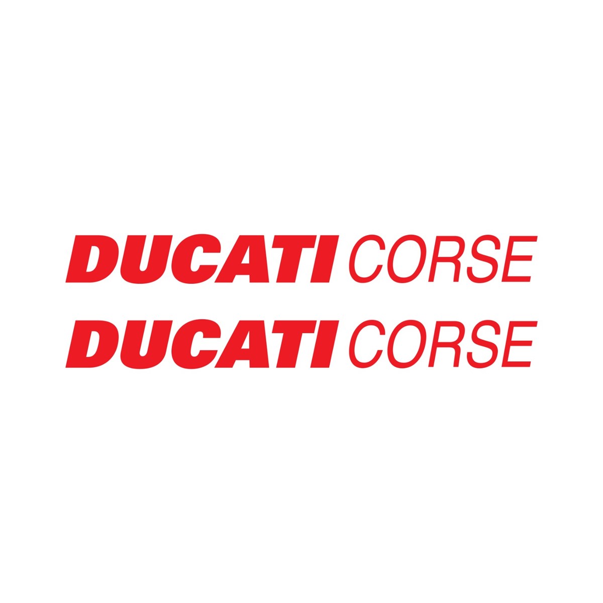 Ducati Corse Yazılı Renkli Sticker Etiket Modeli