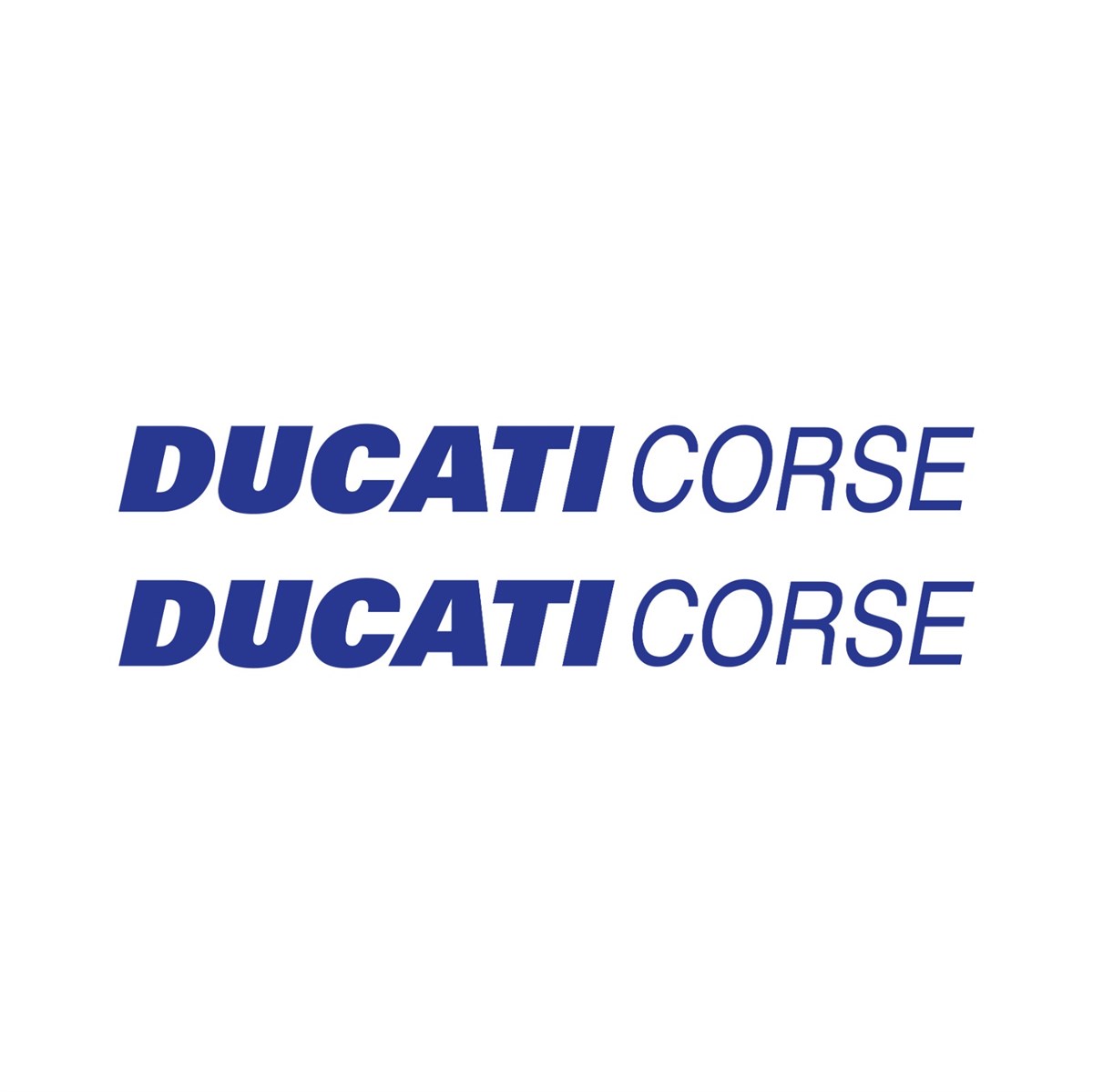 Ducati Corse Yazılı Renkli Sticker Etiket Modeli