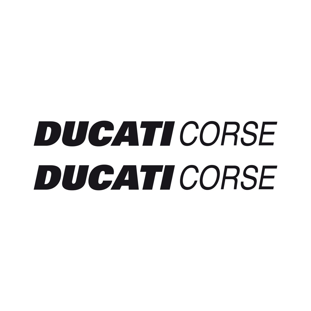 Ducati Corse Yazılı Renkli Sticker Etiket Modeli