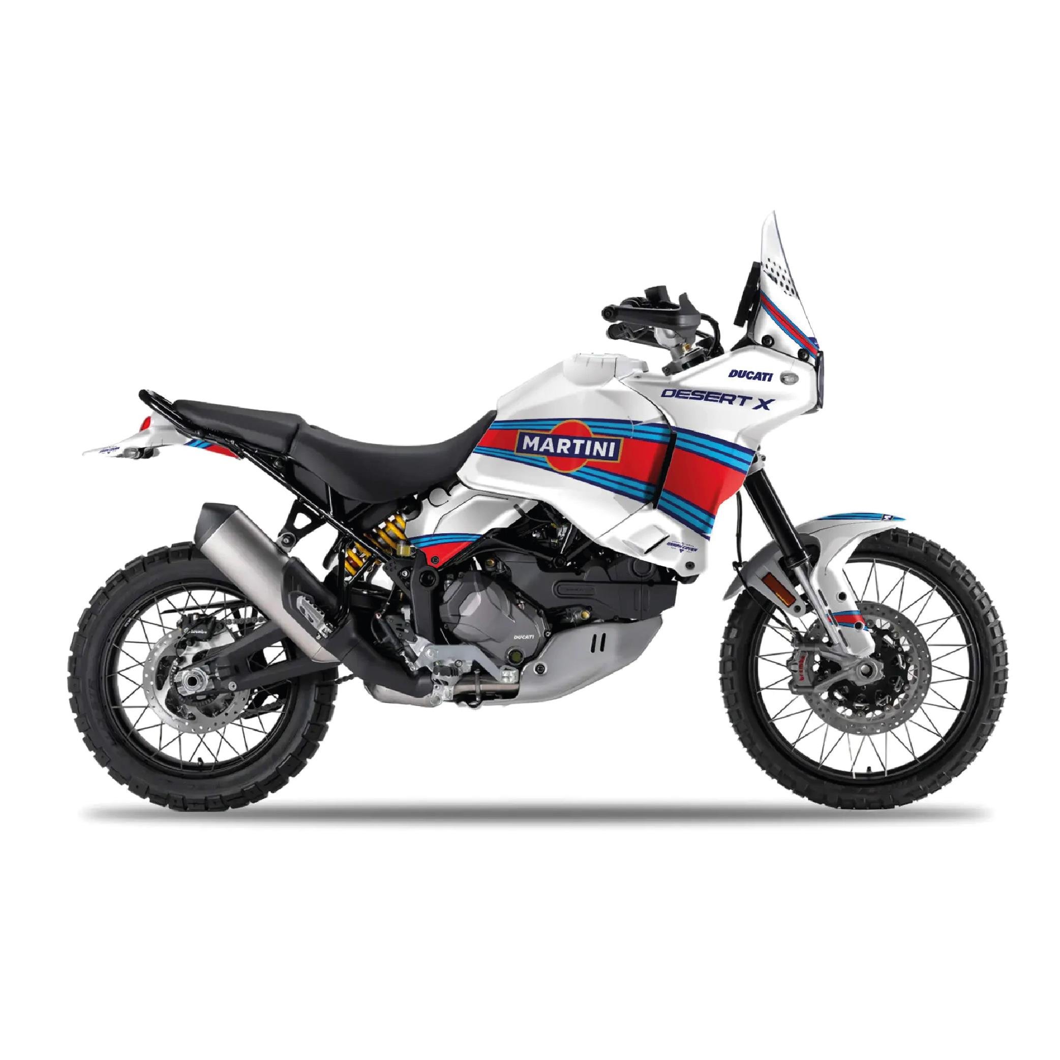 DUCATIDucati Desert X Martini Tasarım Motosiklet Kaplama Sticker Etiket Modeli