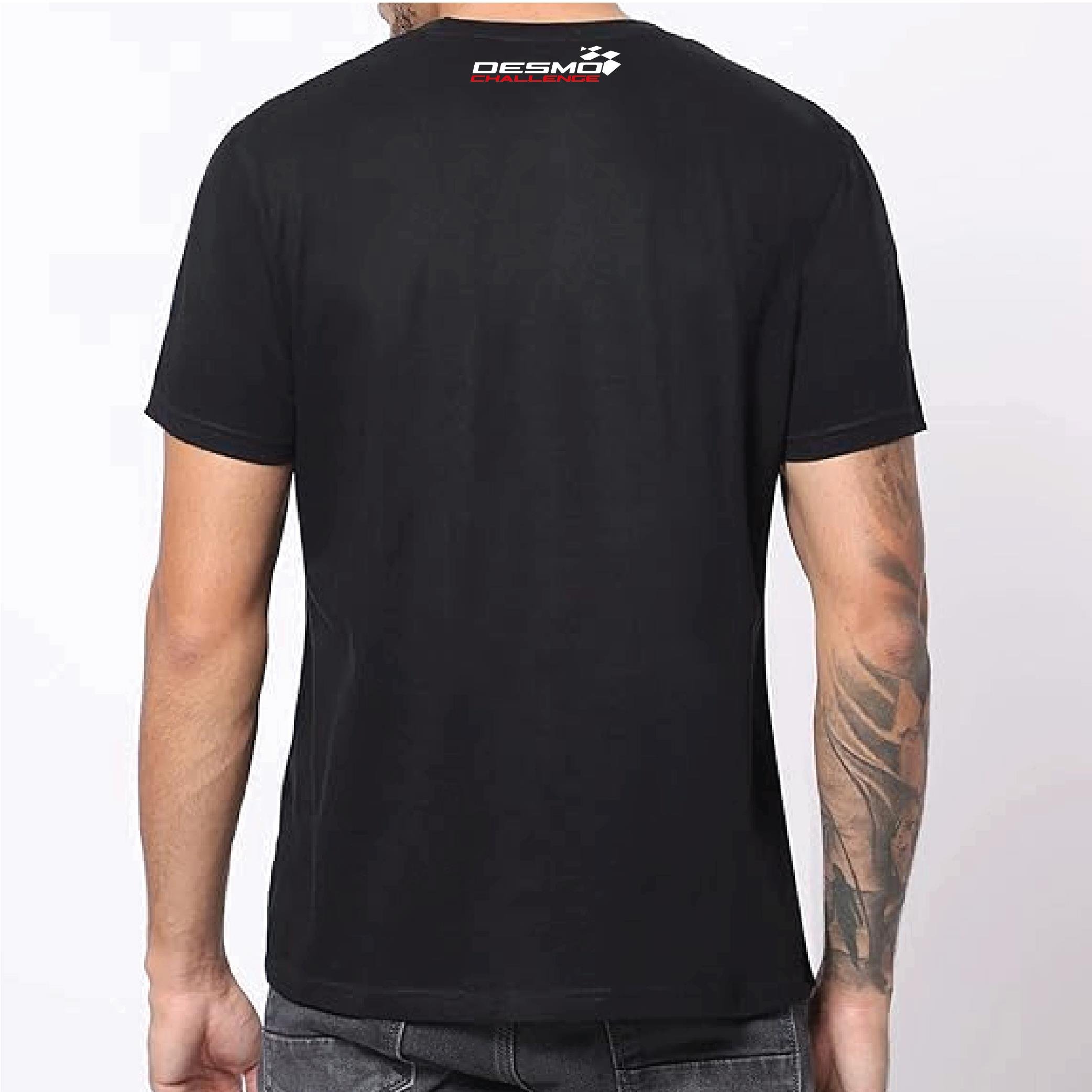 T-ShirtDucati Desmo Challenge Tasarım Motorcu Tişörtü Beyaz Kırmızı 