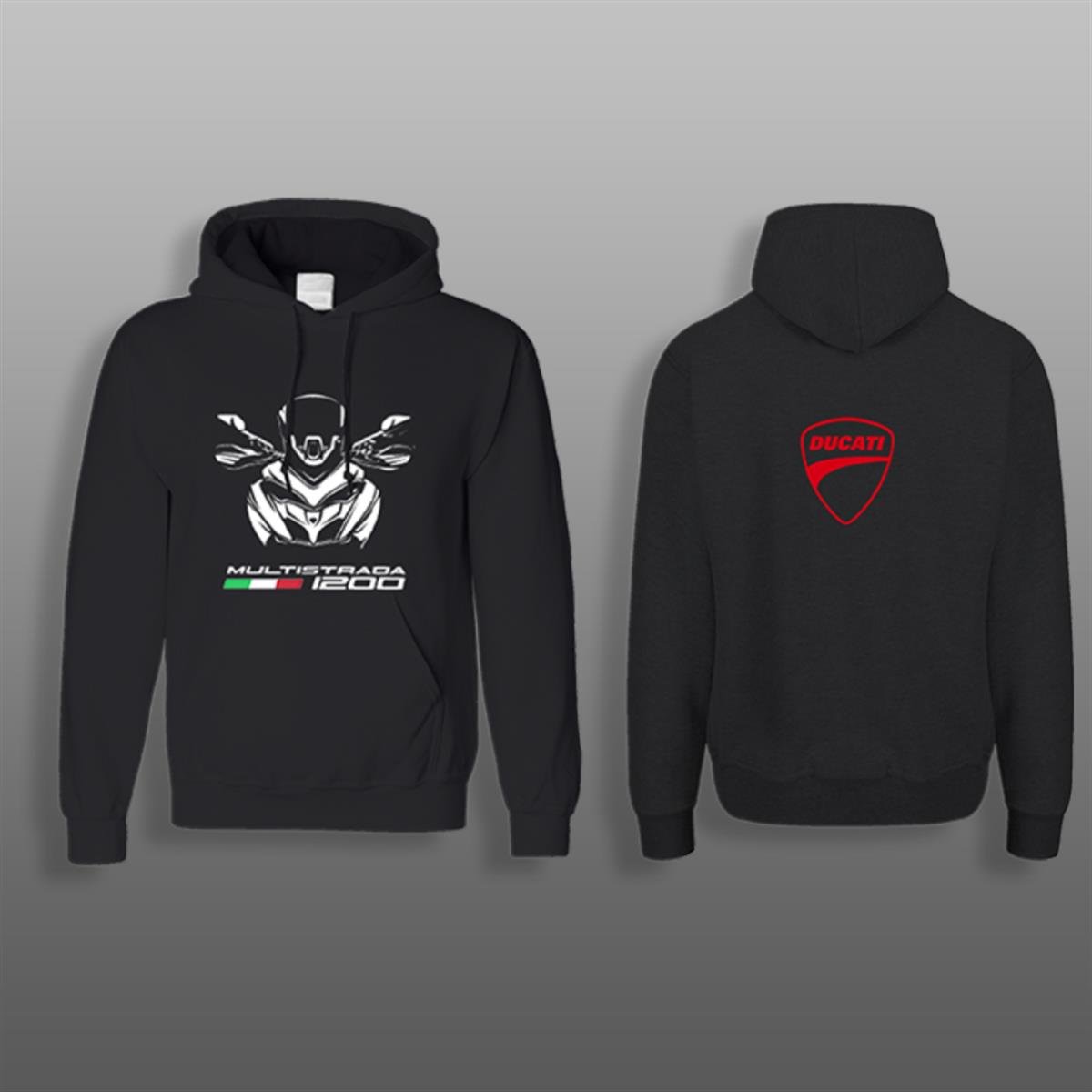 Ducati Multistrada 1200 Siyah Sweatshirt Modeli