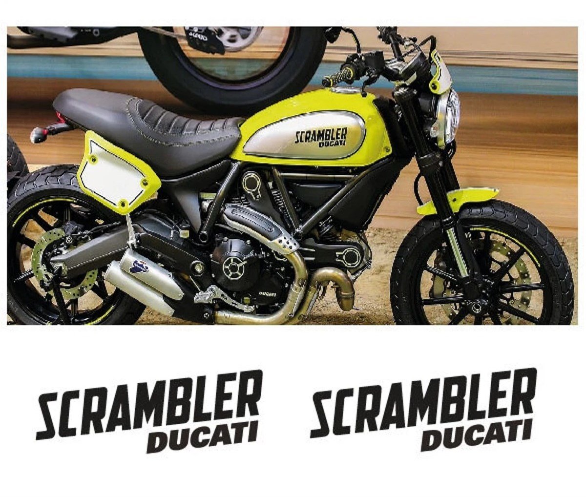 Ducati Scrambler Sticker Etiket Modeli