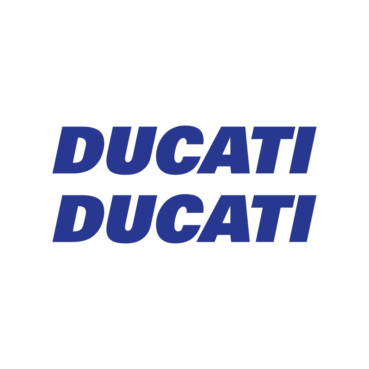 Ducati Yazılı Renkli Sticker Etiket Modeli
