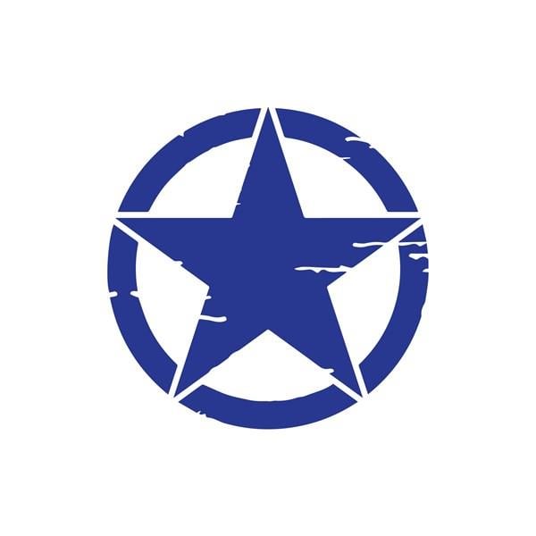 Eskitilmiş Yıldız Mini Sticker Etiket Modeli