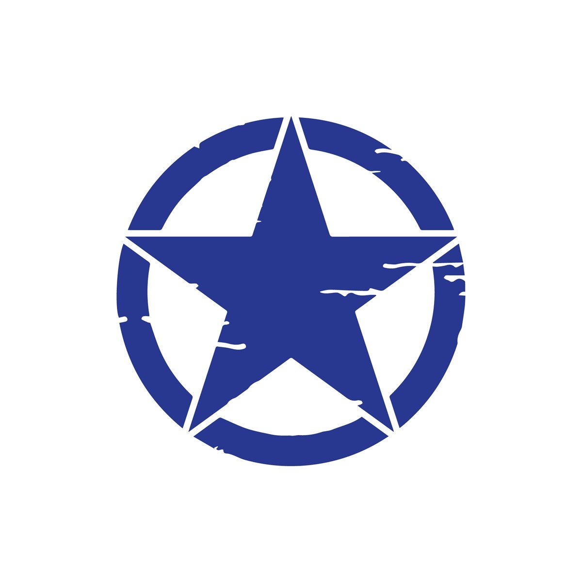 Eskitilmiş Yıldız Mini Sticker Etiket Modeli