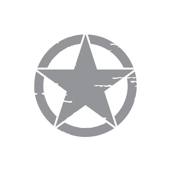 Eskitilmiş Yıldız Mini Sticker Etiket Modeli