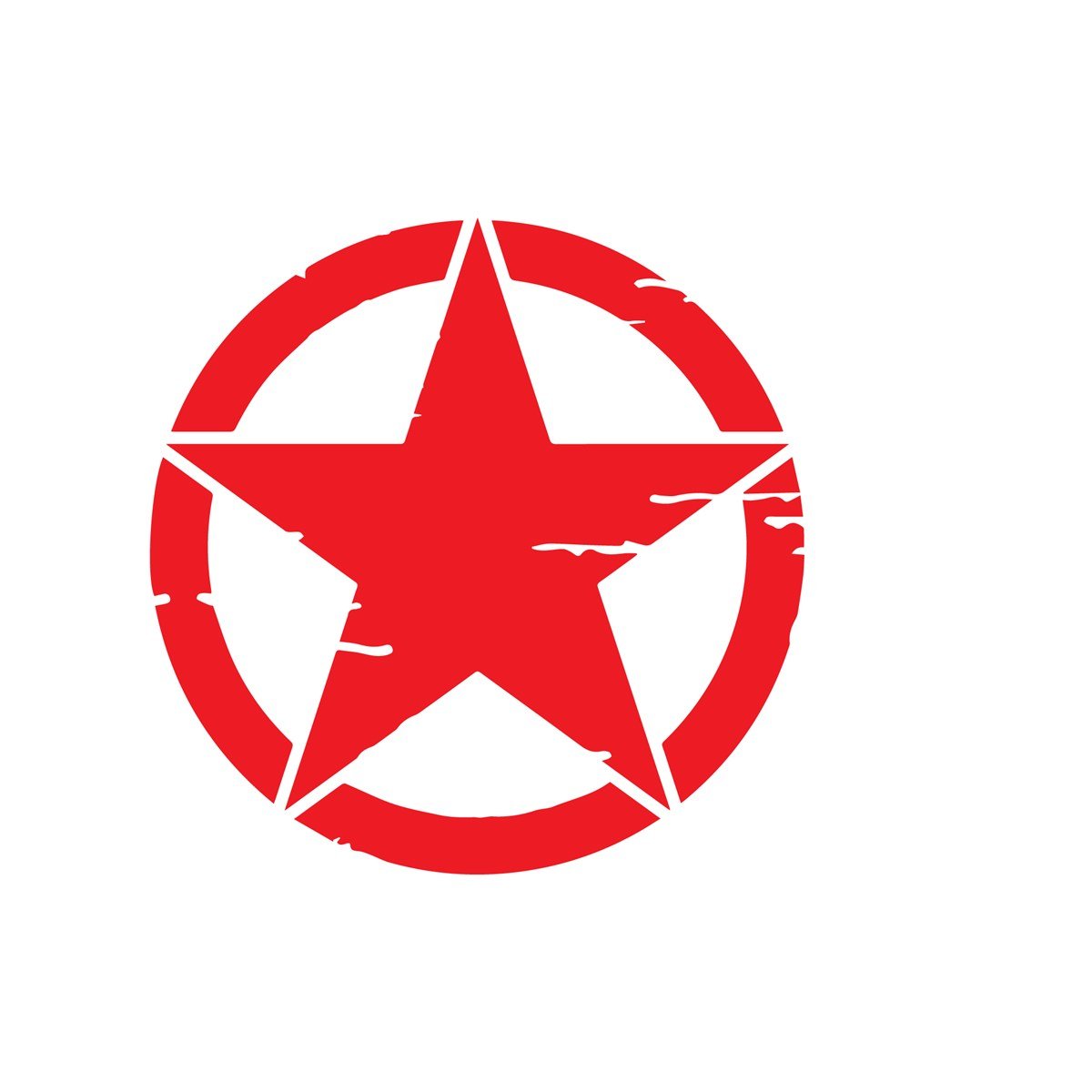 Eskitilmiş Yıldız Mini Sticker Etiket Modeli