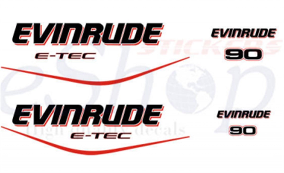 Evinrude E-TEC 90 sticker Tasarım