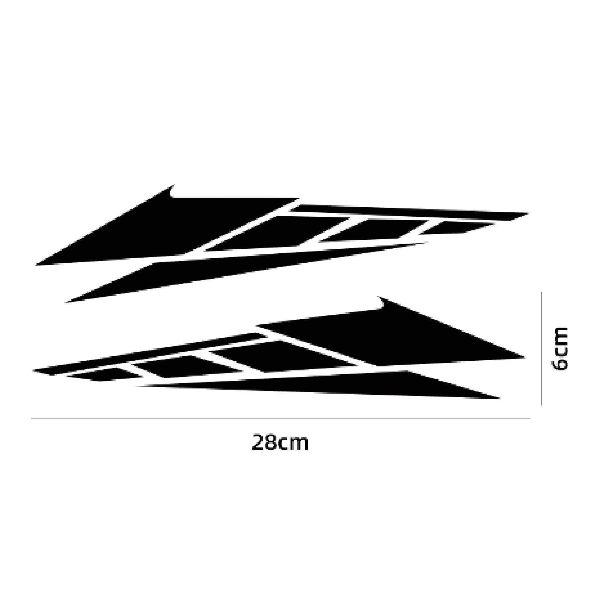 MotosikletEvrensel Motosiklet Kesikli Üçgen Sticker Etiket Modeli Hologram