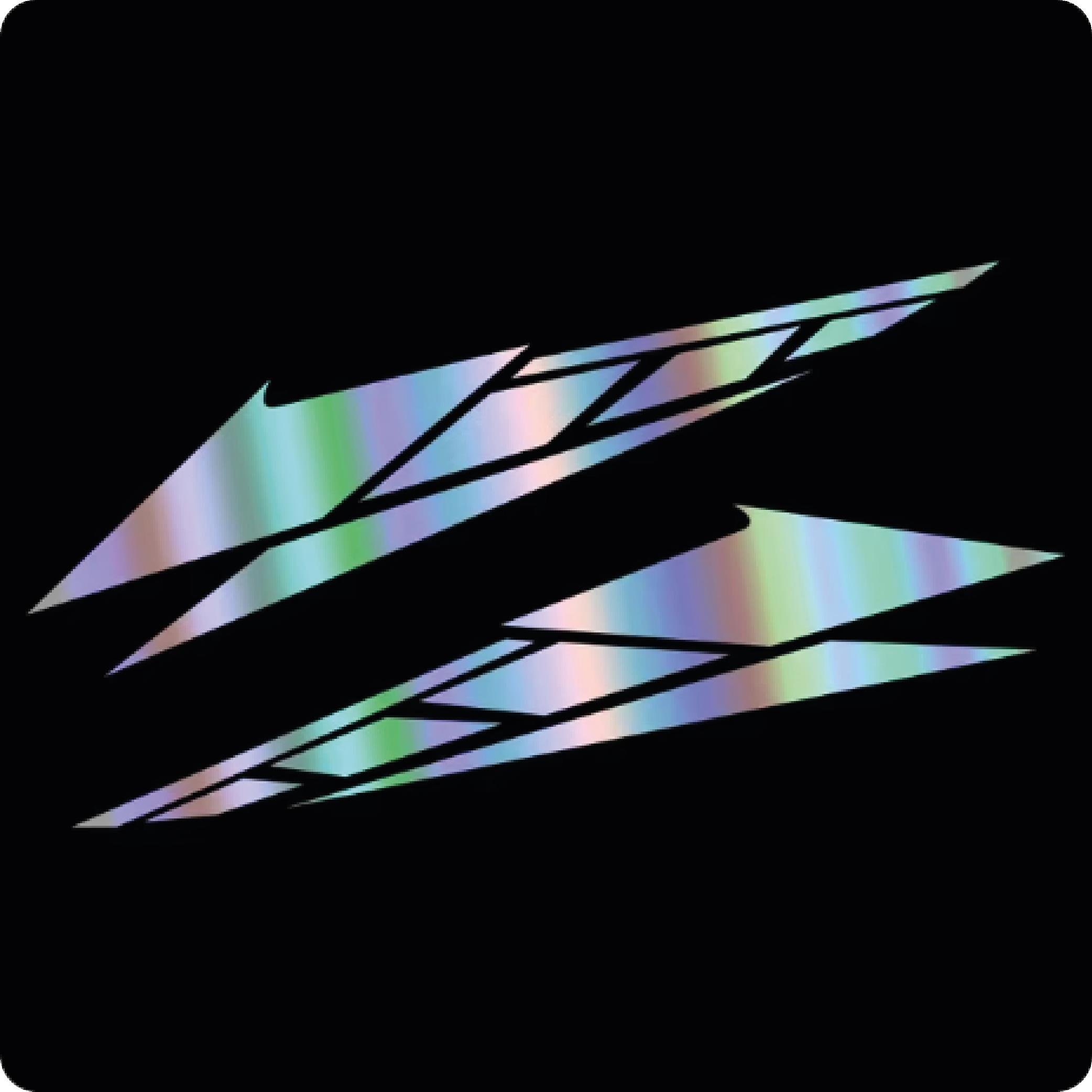 MotosikletEvrensel Motosiklet Kesikli Üçgen Sticker Etiket Modeli Hologram