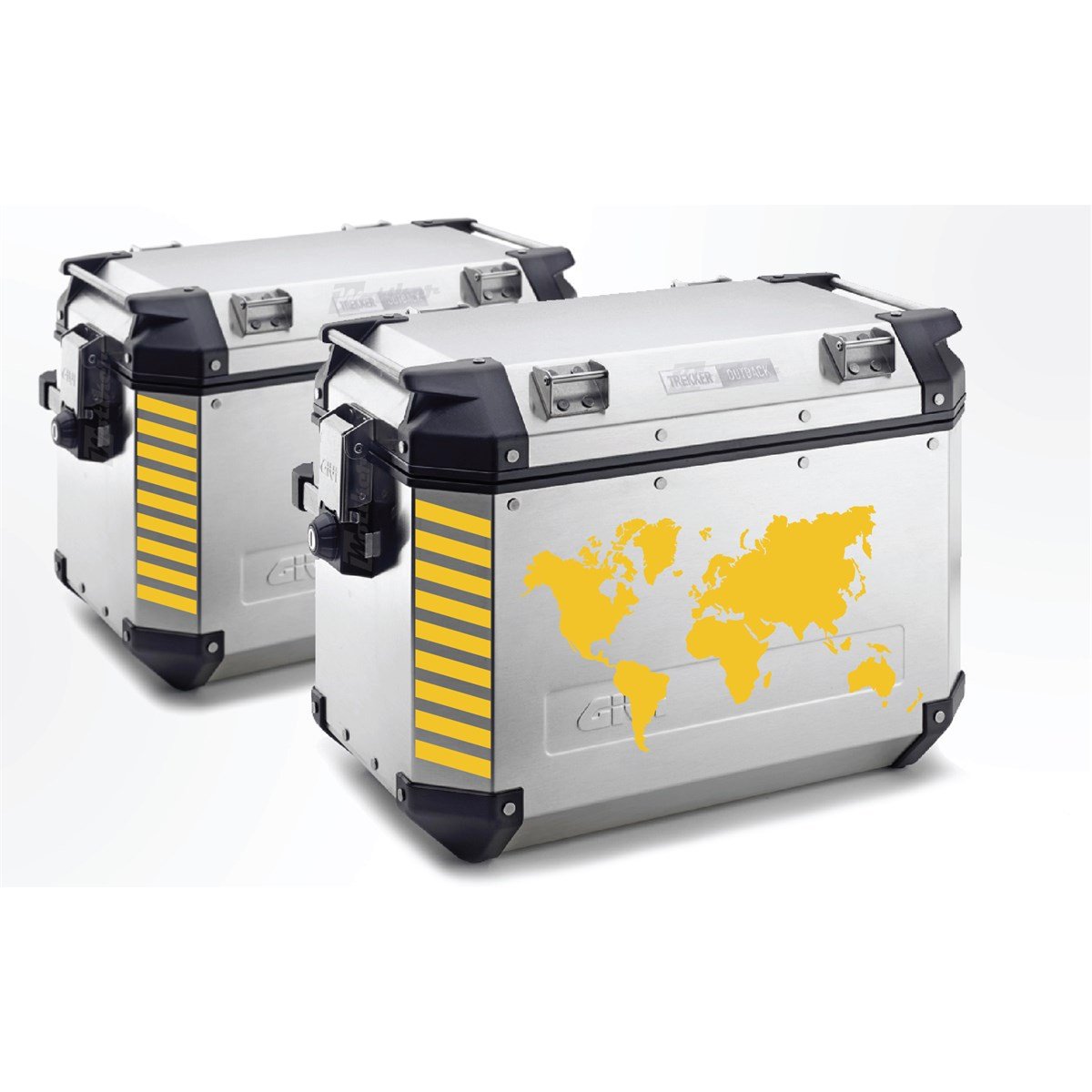 Givi Çanta Dünya Haritası Sticker Etiket Modeli