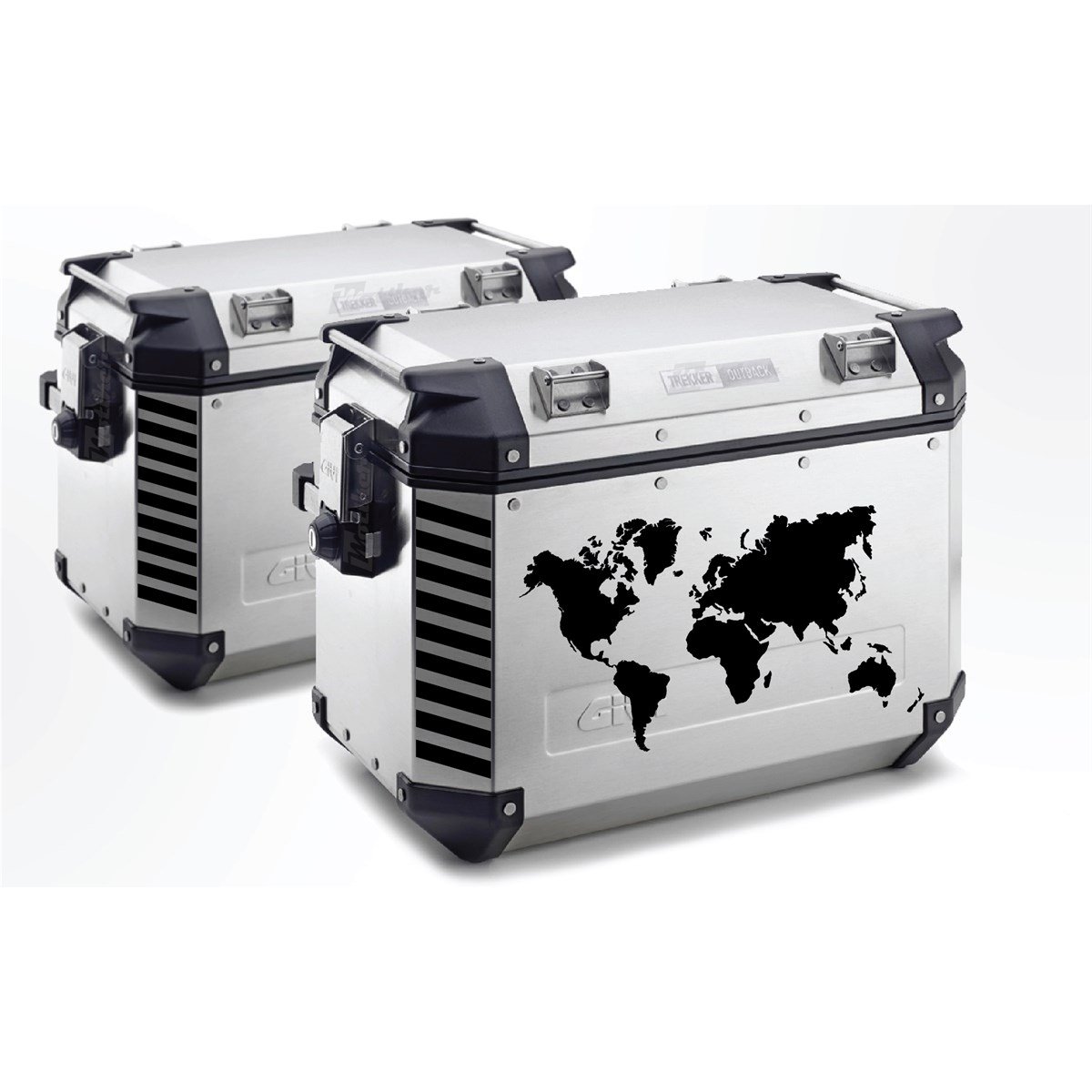 Givi Çanta Dünya Haritası Sticker Etiket Modeli