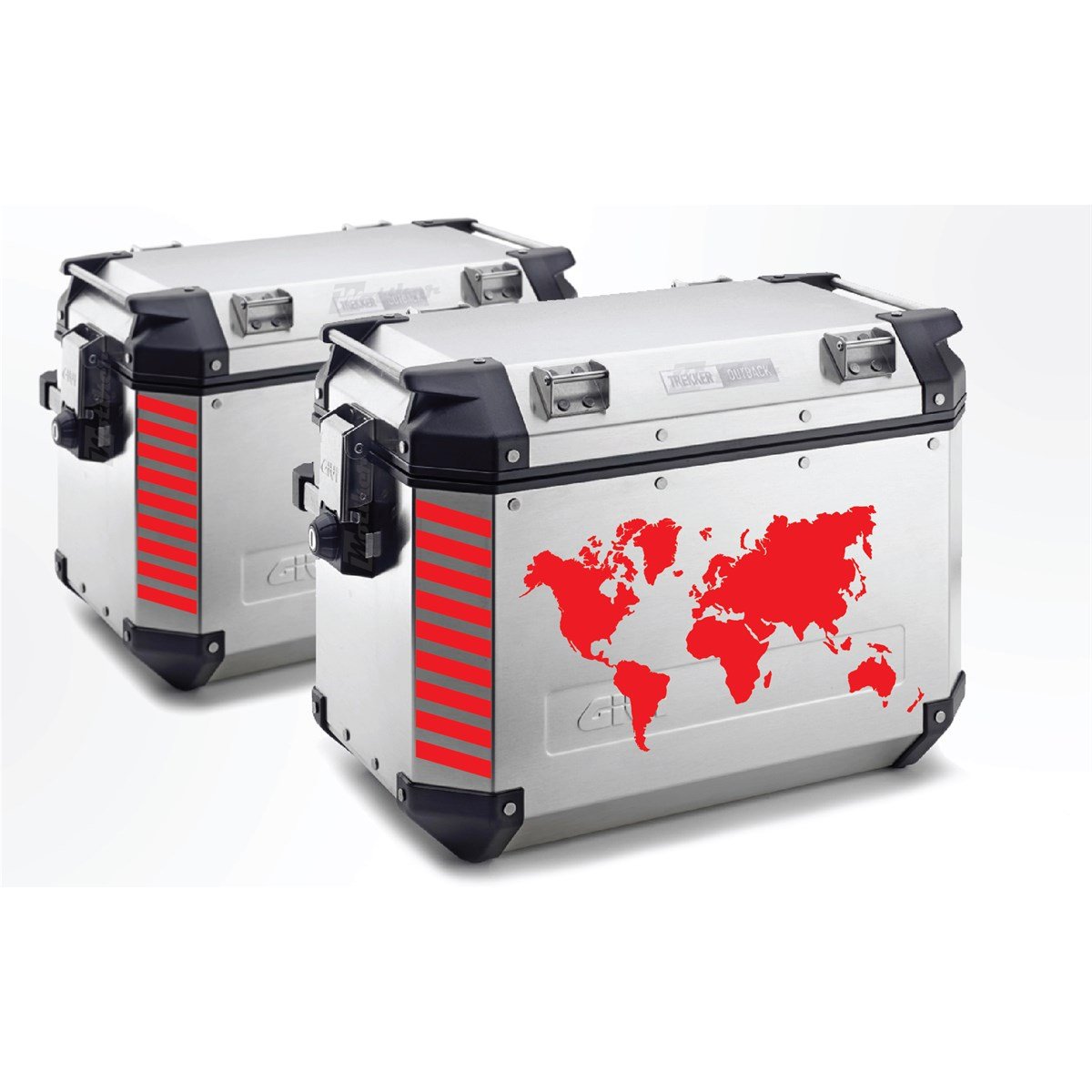 Givi Çanta Dünya Haritası Sticker Etiket Modeli