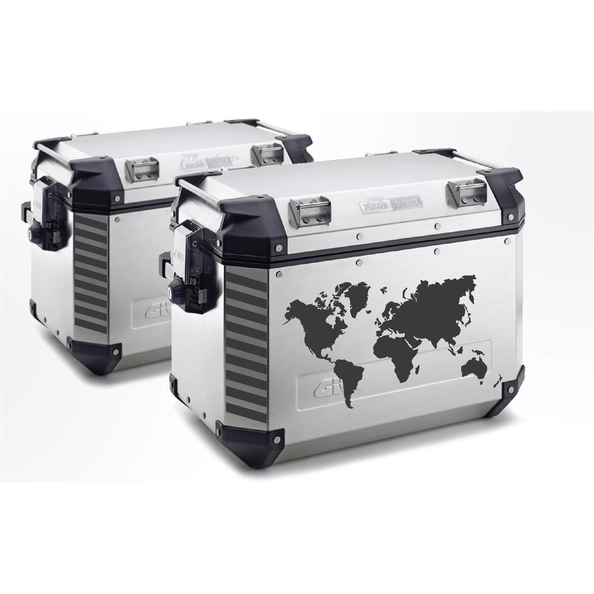 Givi Çanta Dünya Haritası Sticker Etiket Modeli