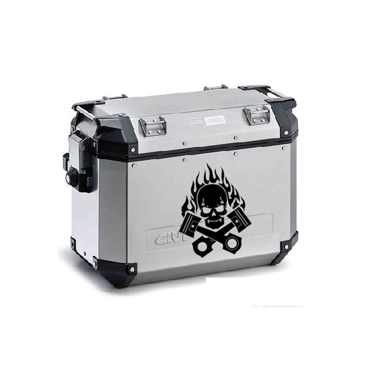 Givi Çanta Kuru Kafa Sticker Etiket Modeli