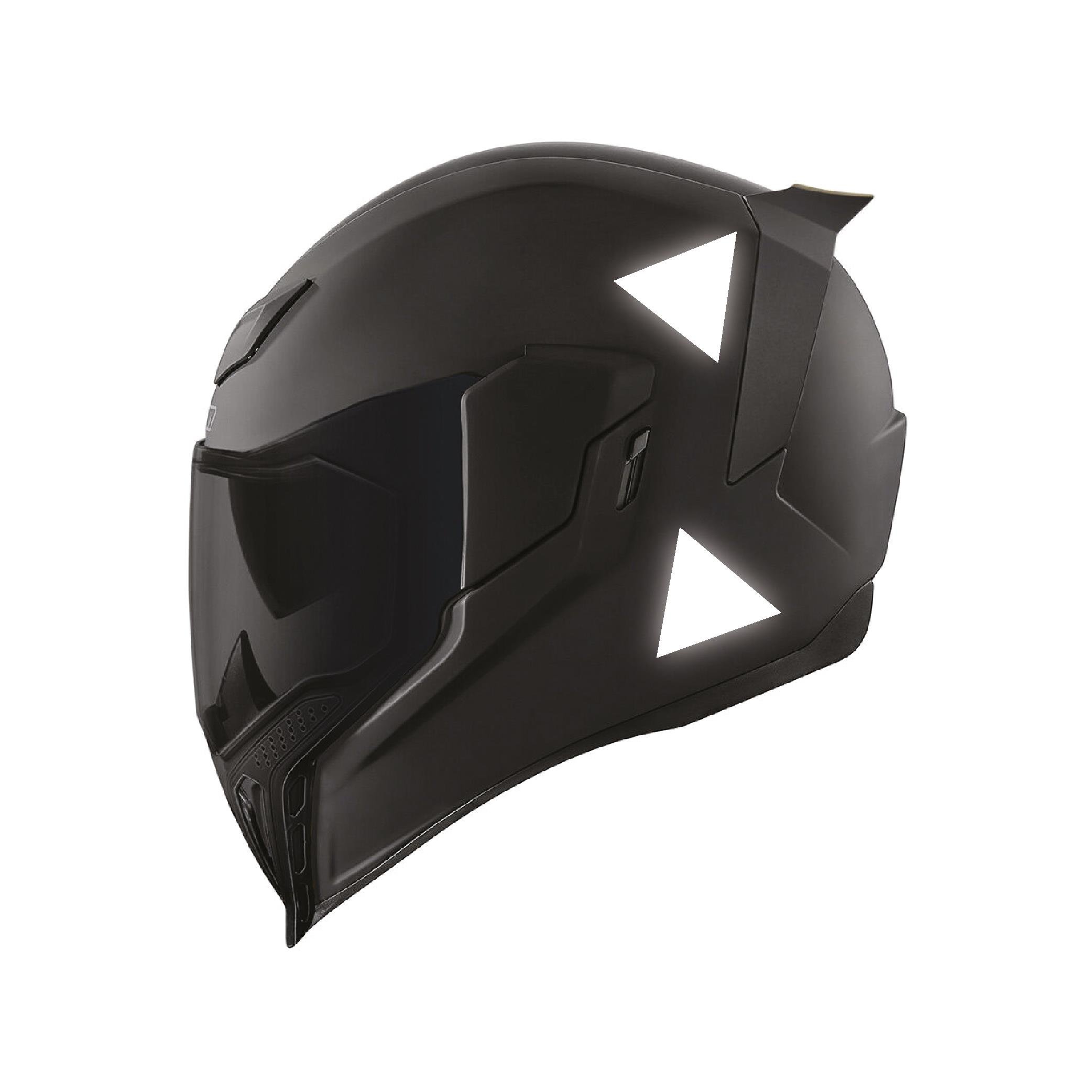 Reflective StickerGri Reflective (Reflektif) Üçgen Sticker Paketi 9'lu Otomobil Motosiklet Reflektif Parlayan Sticker Etiket Modeli