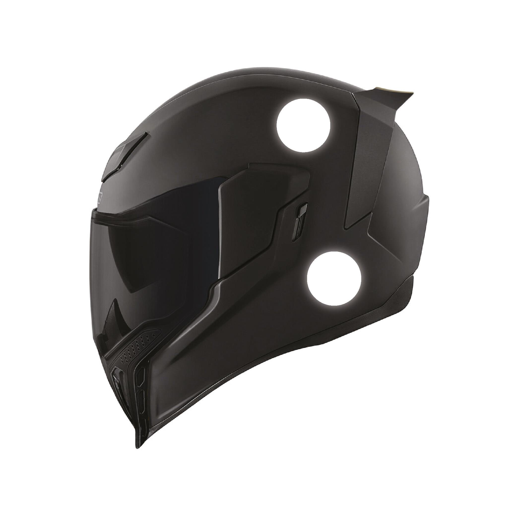 Reflective StickerGri Reflective (Reflektif) Yuvarlak Sticker Paketi 8'li Otomobil Motosiklet Reflektif Parlayan Sticker Etiket Modeli