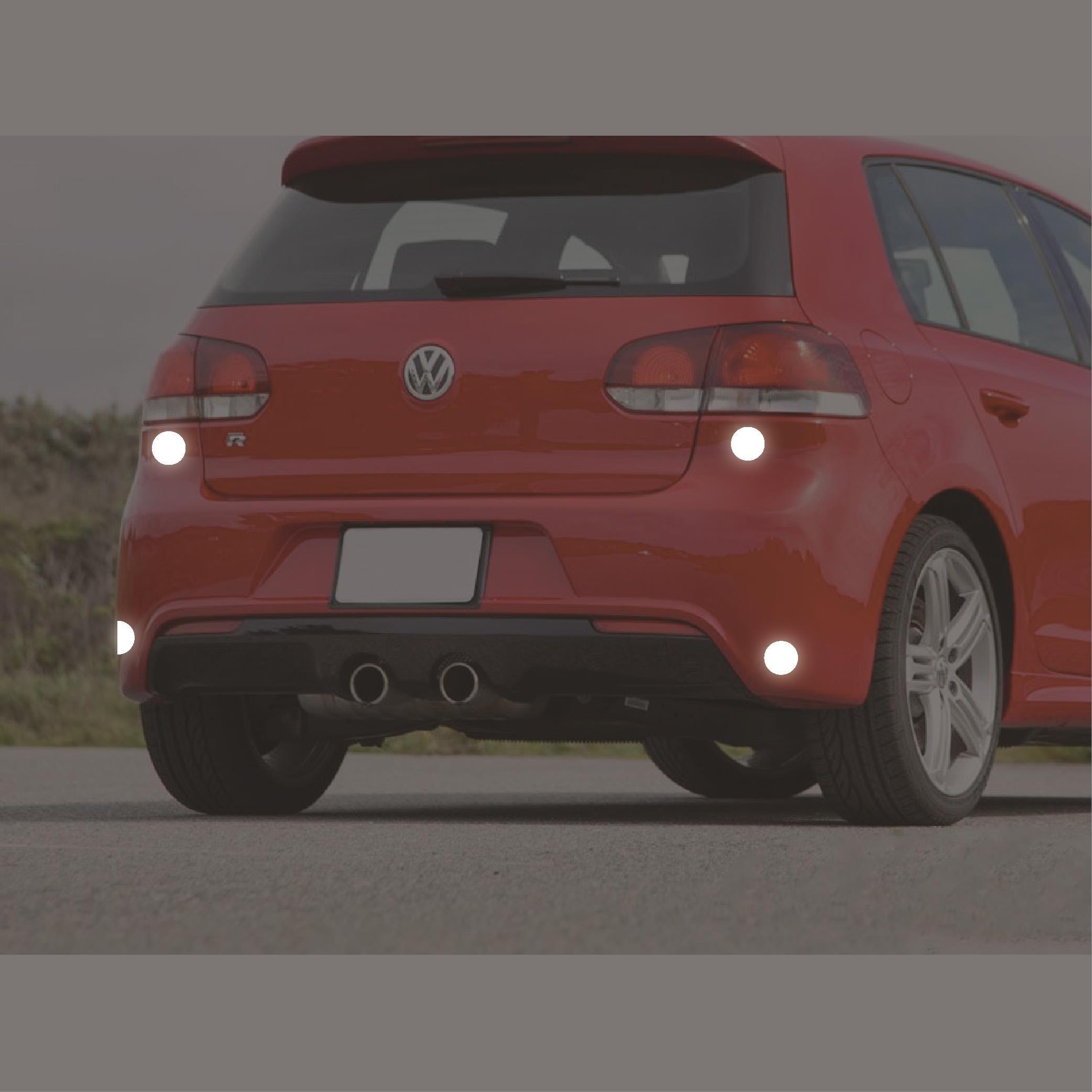 Reflective StickerGri Reflective (Reflektif) Yuvarlak Sticker Paketi 8'li Otomobil Motosiklet Reflektif Parlayan Sticker Etiket Modeli