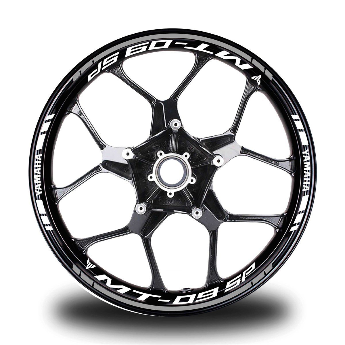 Gri Yamaha MT 09 SP Takım Jant Sticker Etiket