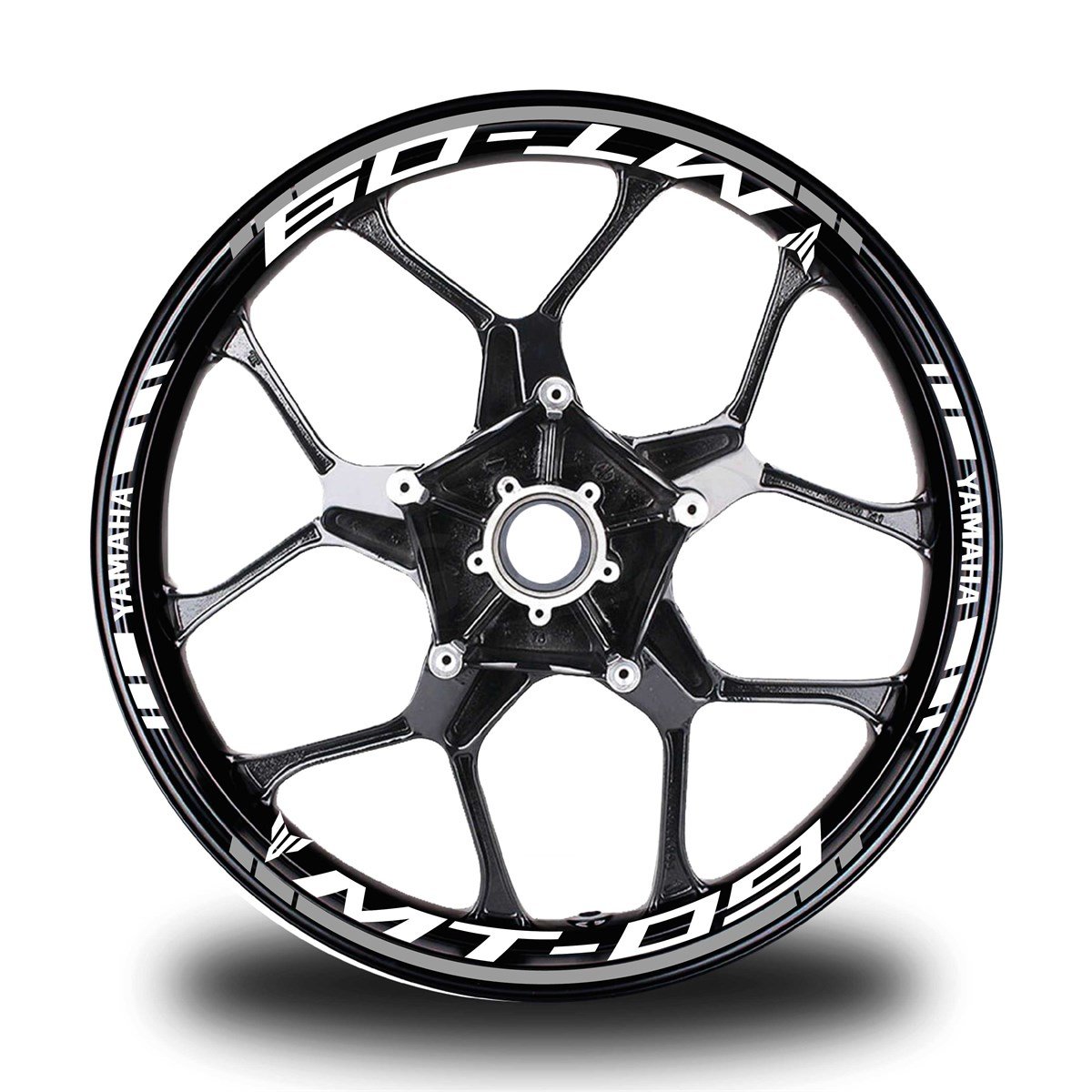 Gri Yamaha MT 09 Takım Jant Sticker Etiket