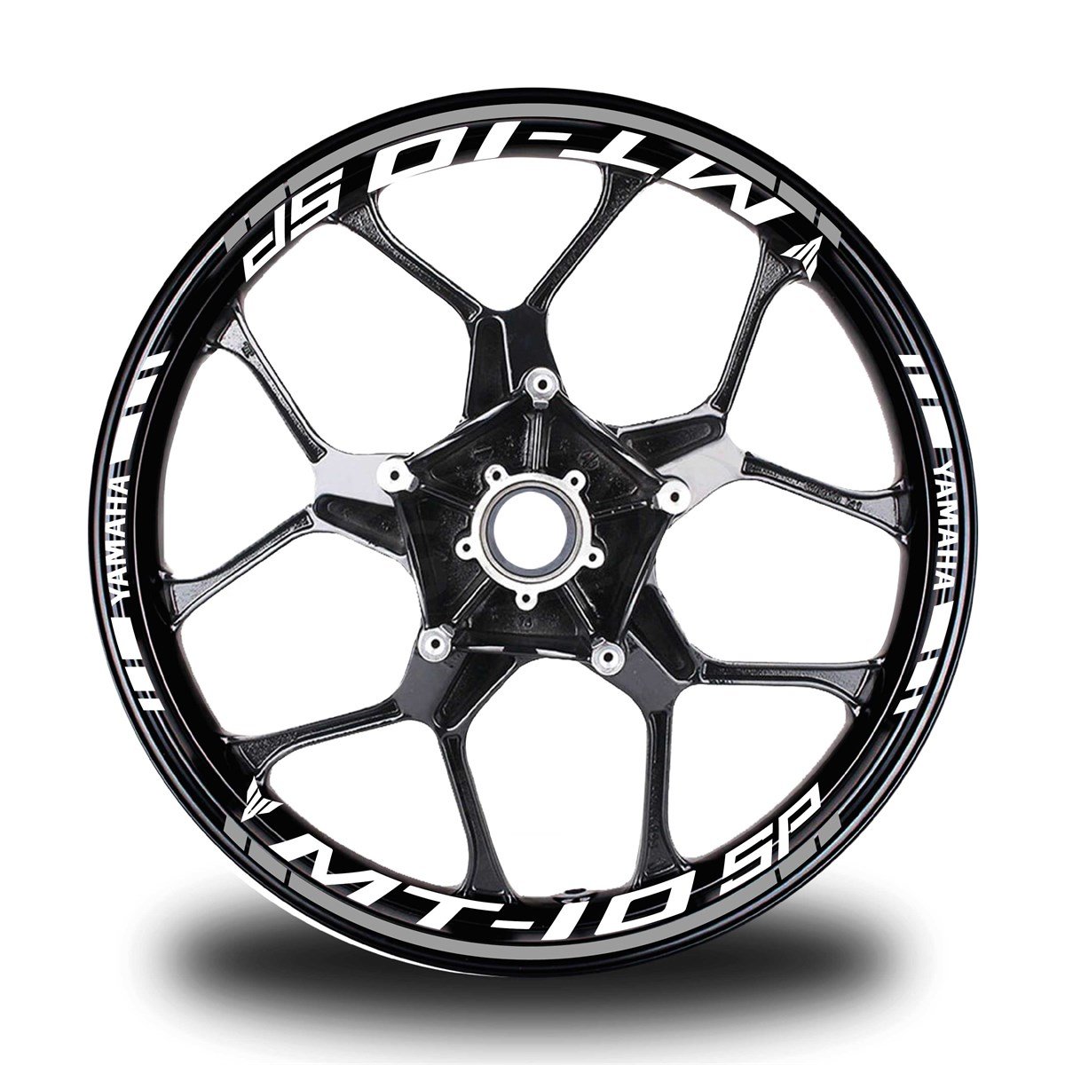 Gri Yamaha MT 10 SP Takım Jant Sticker Etiket