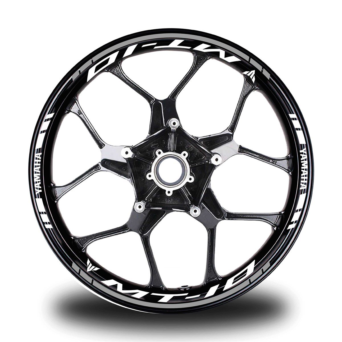 Gri Yamaha MT 10 Takım Jant Sticker Etiket