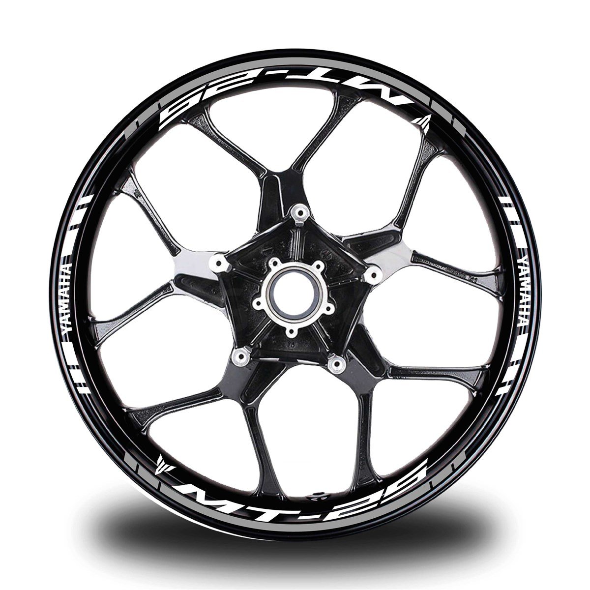 Gri Yamaha MT R25 Takım Jant Sticker Etiket