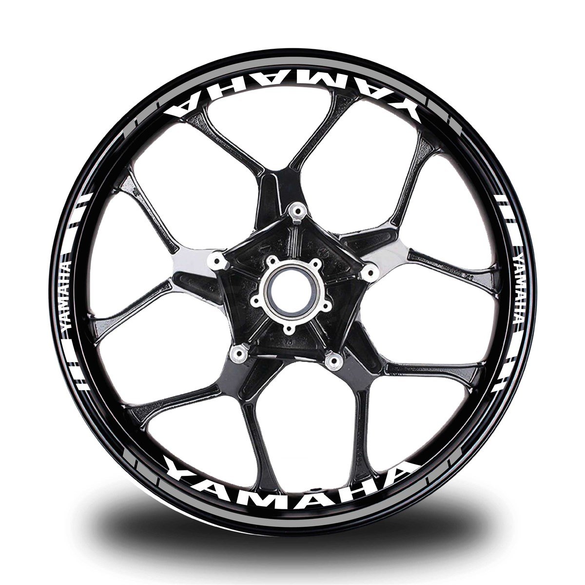 Gri Yamaha Takım Jant Sticker Etiket