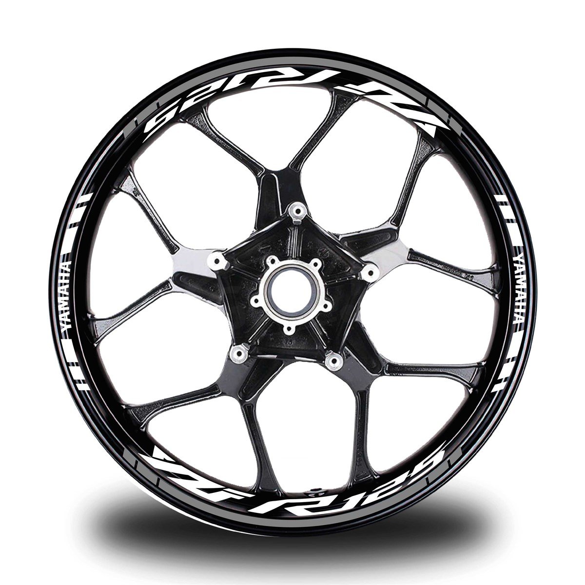 Gri Yamaha YZF R125 Takım Jant Sticker Etiket