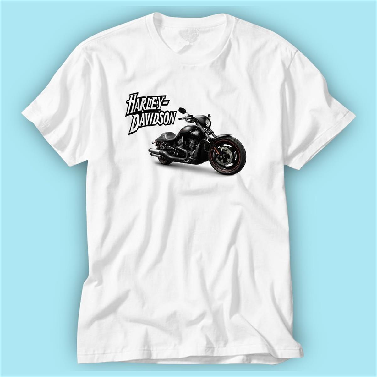 Halley Davidson Beyaz Baskılı Tshirt Modeli